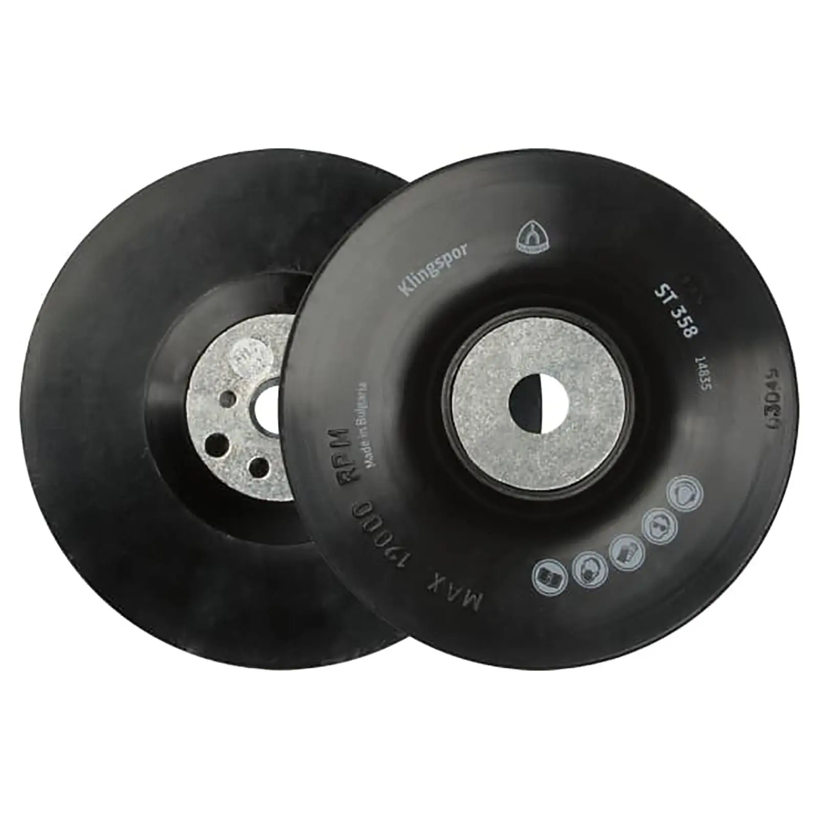 Klingspor Fibre Discs for Stainless Steel Angle Grinding 115mm Aluminium Oxide Grain FS966 ACT - Image 2