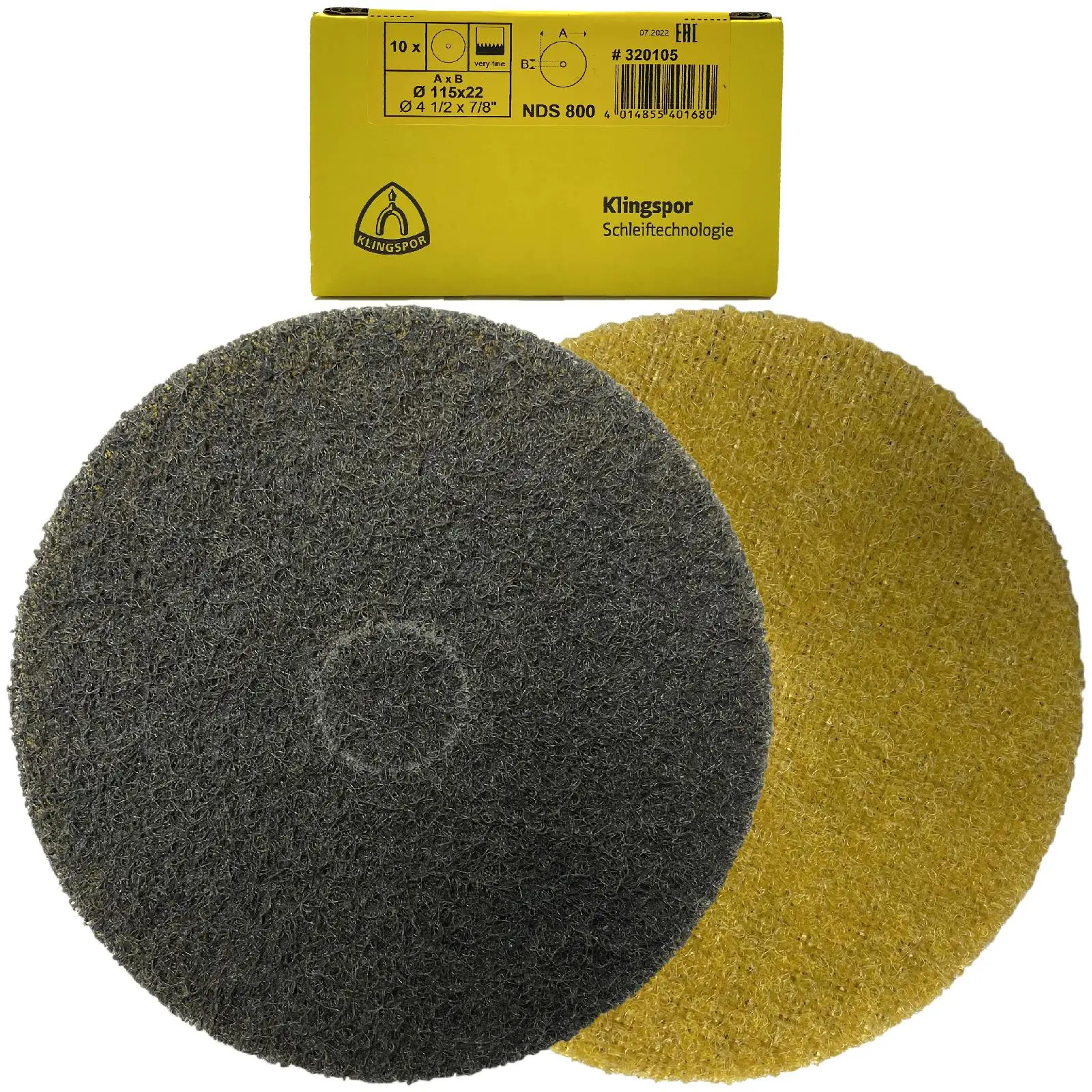 Klingspor Non Woven Web Discs for Metals Stainless Steel Like Scotch Brite 115mm - Image 13
