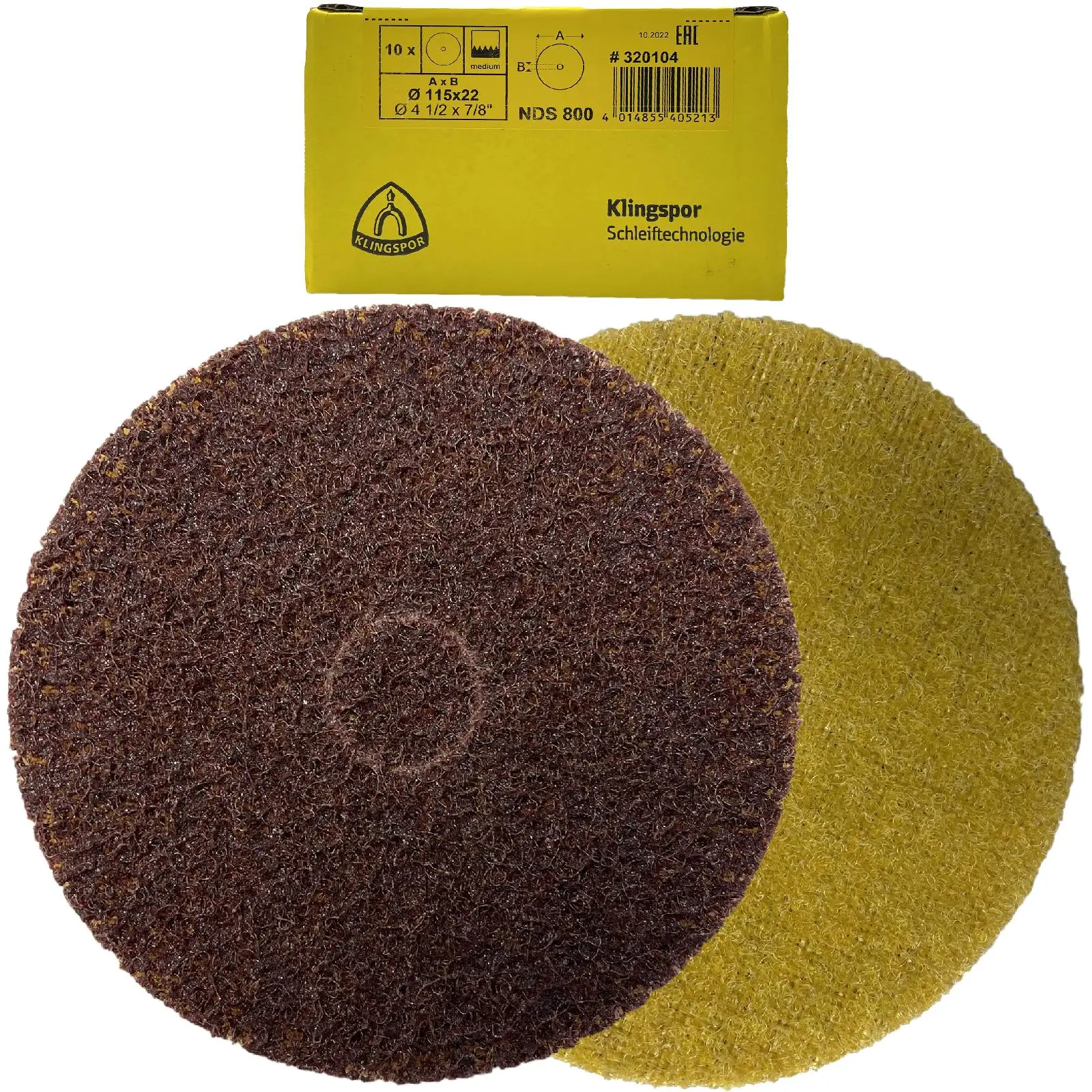 Klingspor Non Woven Web Discs for Metals Stainless Steel Like Scotch Brite 115mm - Image 5