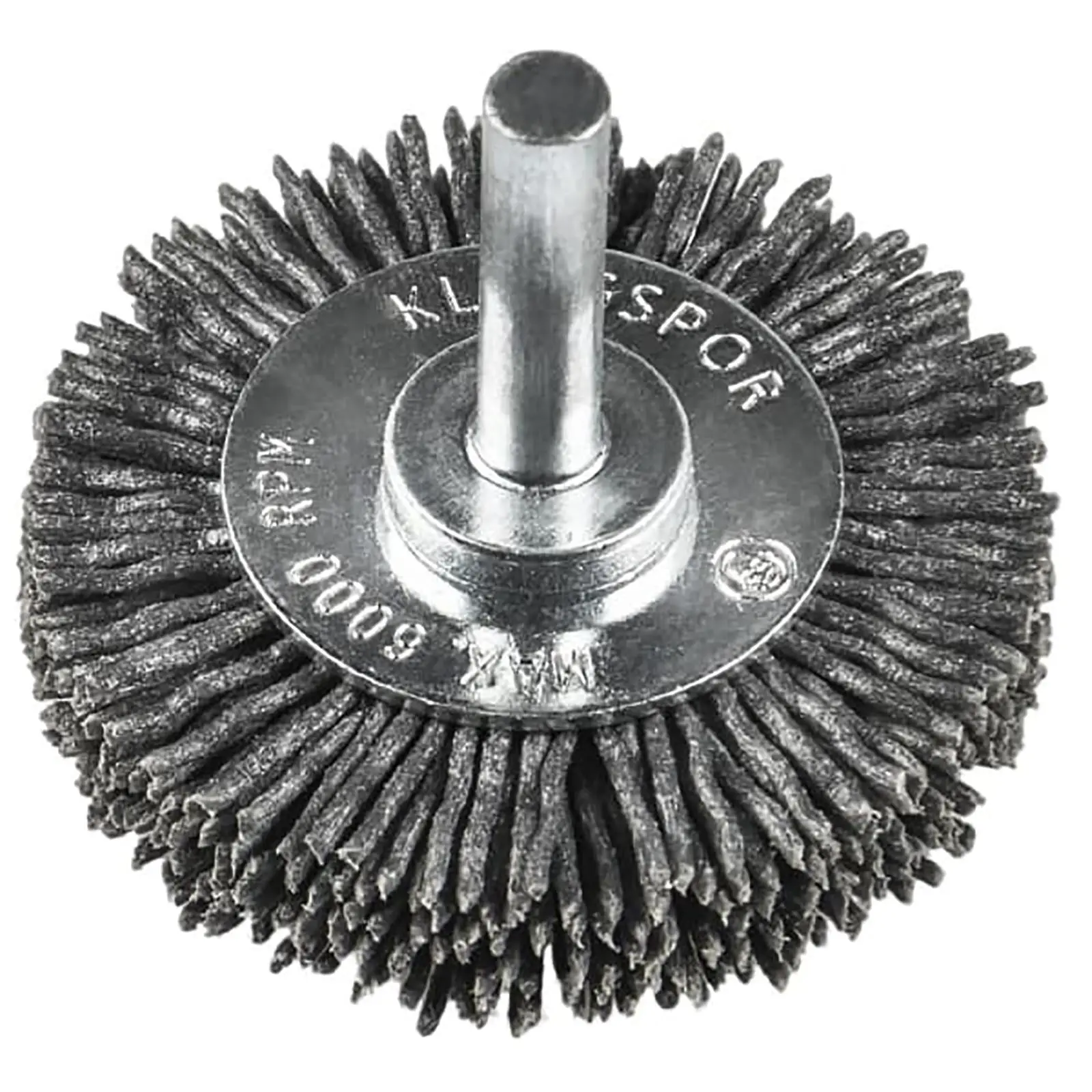 Klingspor Polyamide Bristle Wire Wheel Brush 50mm 70mm x 6mm Shaft 120 320 Grit BRS600P - Image 2