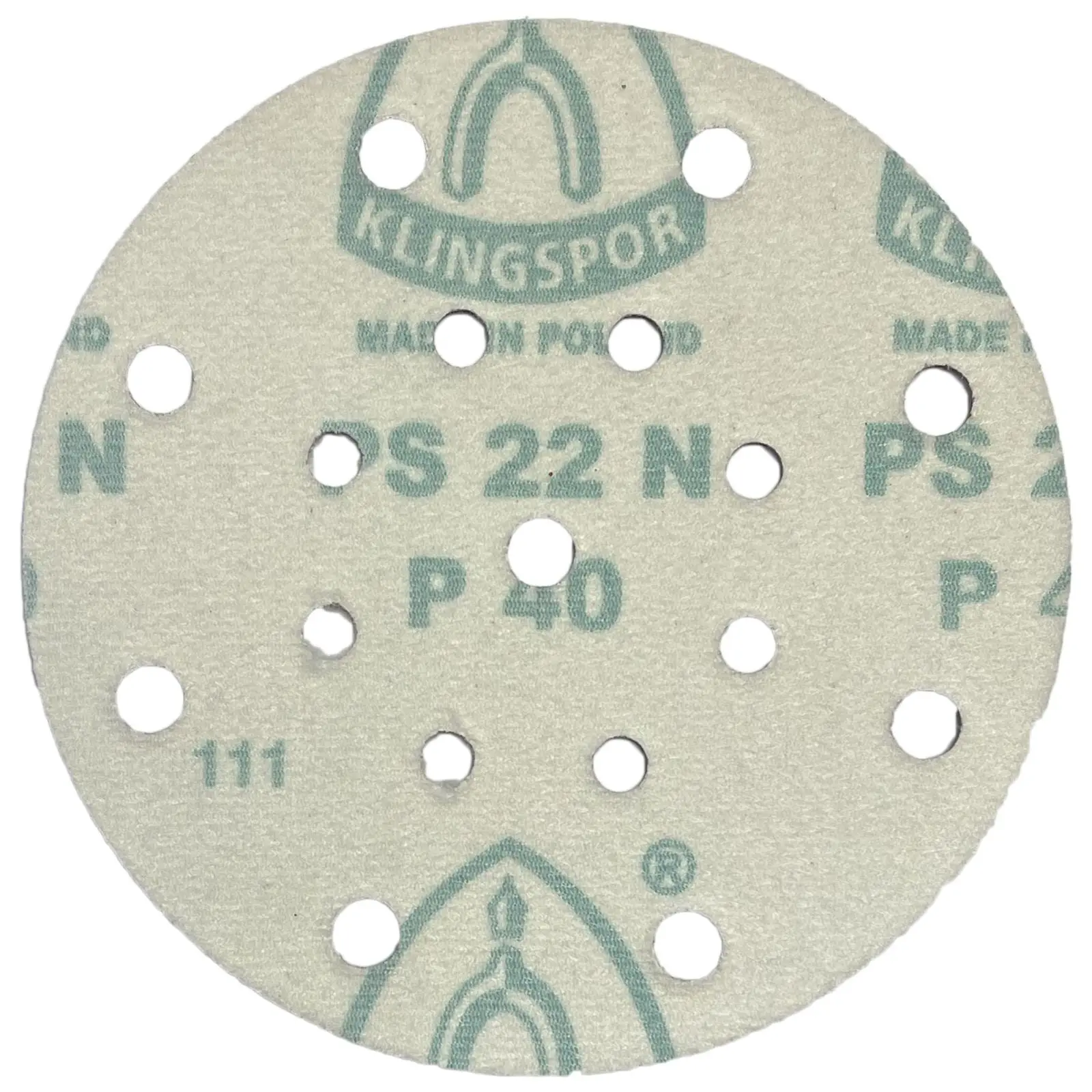 Klingspor Sanding Discs Hook and Loop 150mm PS22K GLS51 Hole Pattern 40-240 Grit - Image 3