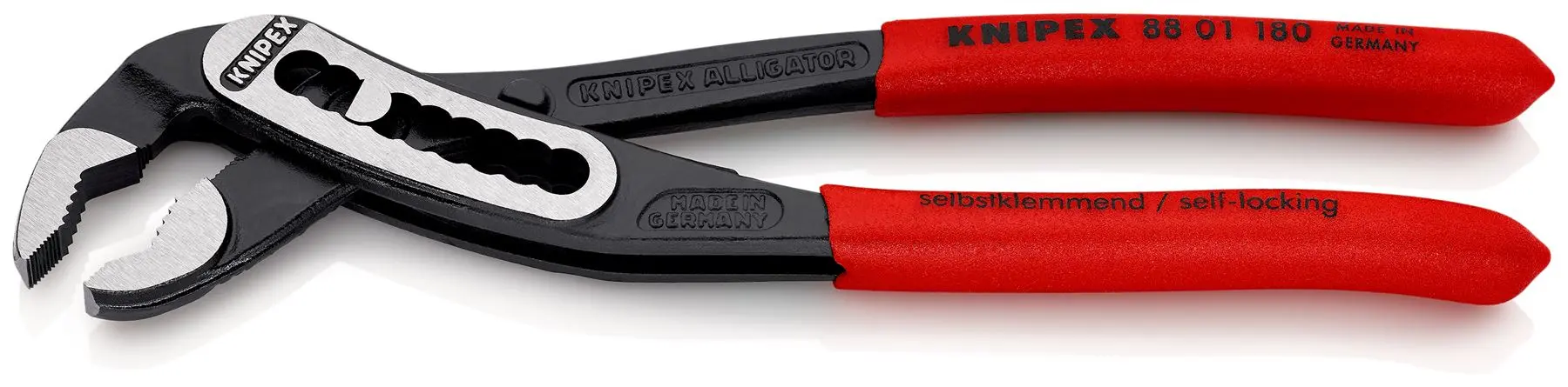 KNIPEX Alligator Water Pump Pliers 180mm Plastic Coated Handles Non Slip 88 01 180 - Image 3