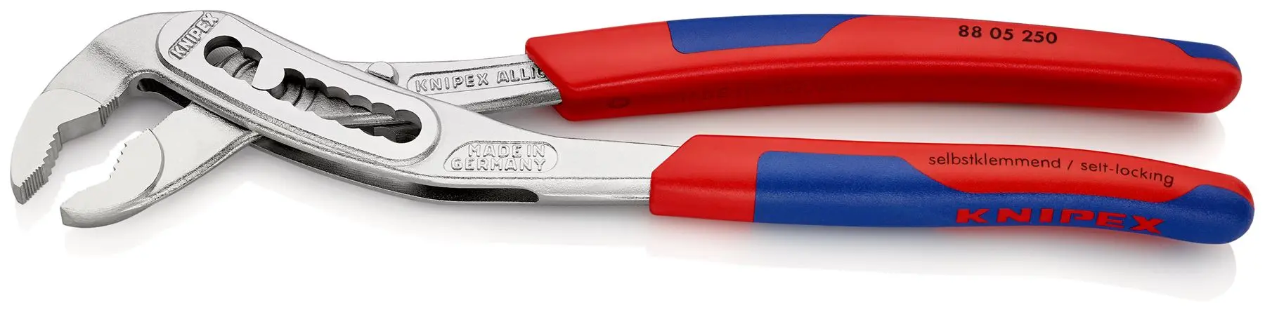KNIPEX Alligator Water Pump Pliers 250mm Chrome Multi Component Grips 88 05 250 - Image 2