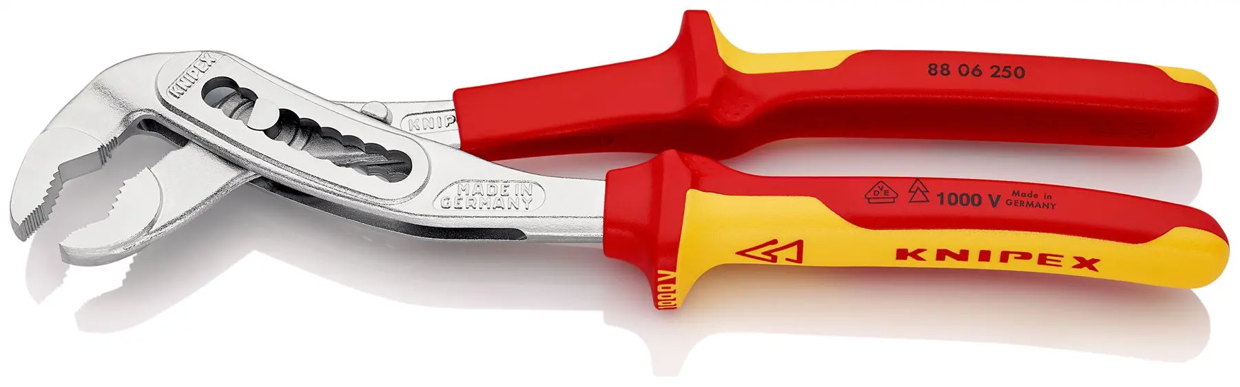 KNIPEX Alligator Water Pump Pliers 250mm Chrome VDE Multi Component Grips 88 06 250 - Image 2