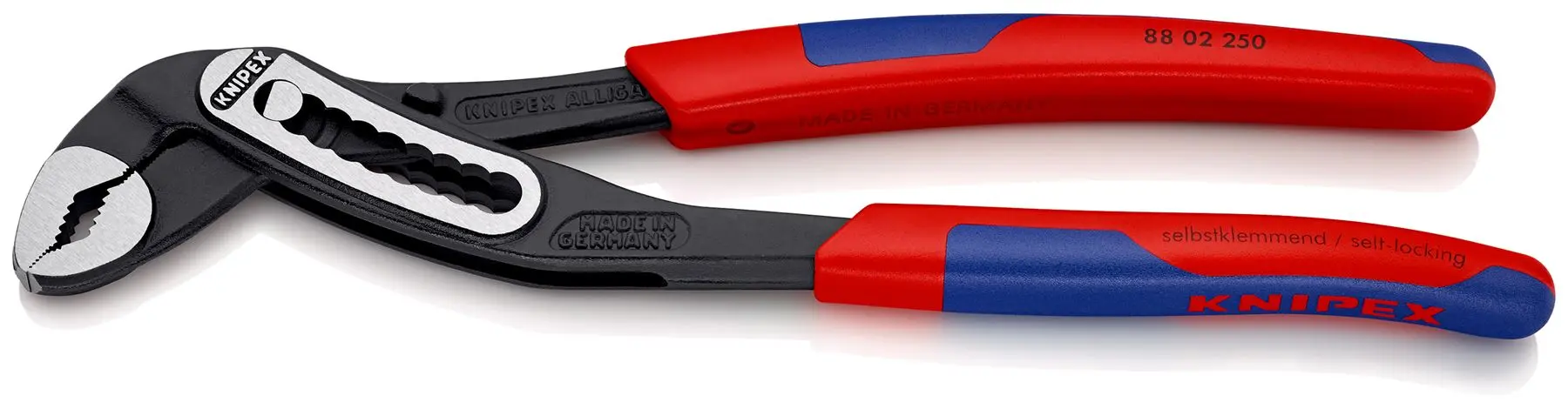 KNIPEX Alligator Water Pump Pliers 250mm Multi Component Grips 88 02 250