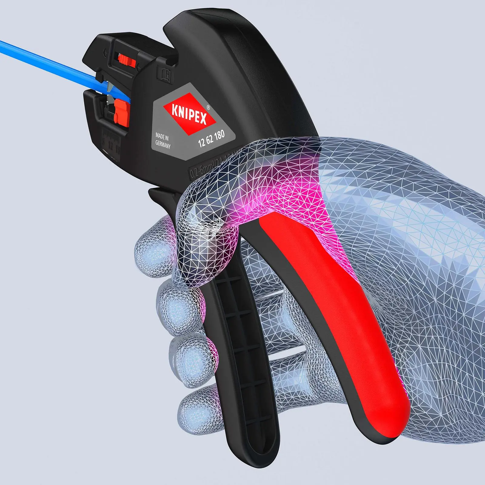Knipex Automatic Insulation Wire Stripper 180mm Self Adjusting 12 62 180 - Image 5