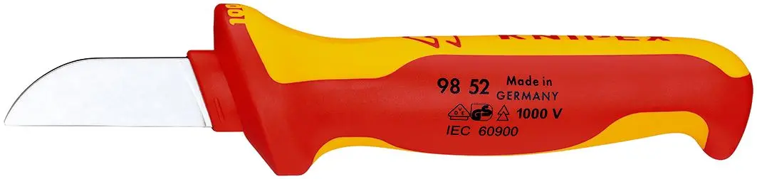 Knipex Cable Knife 190mm VDE Insulated 98 52 - Image 4