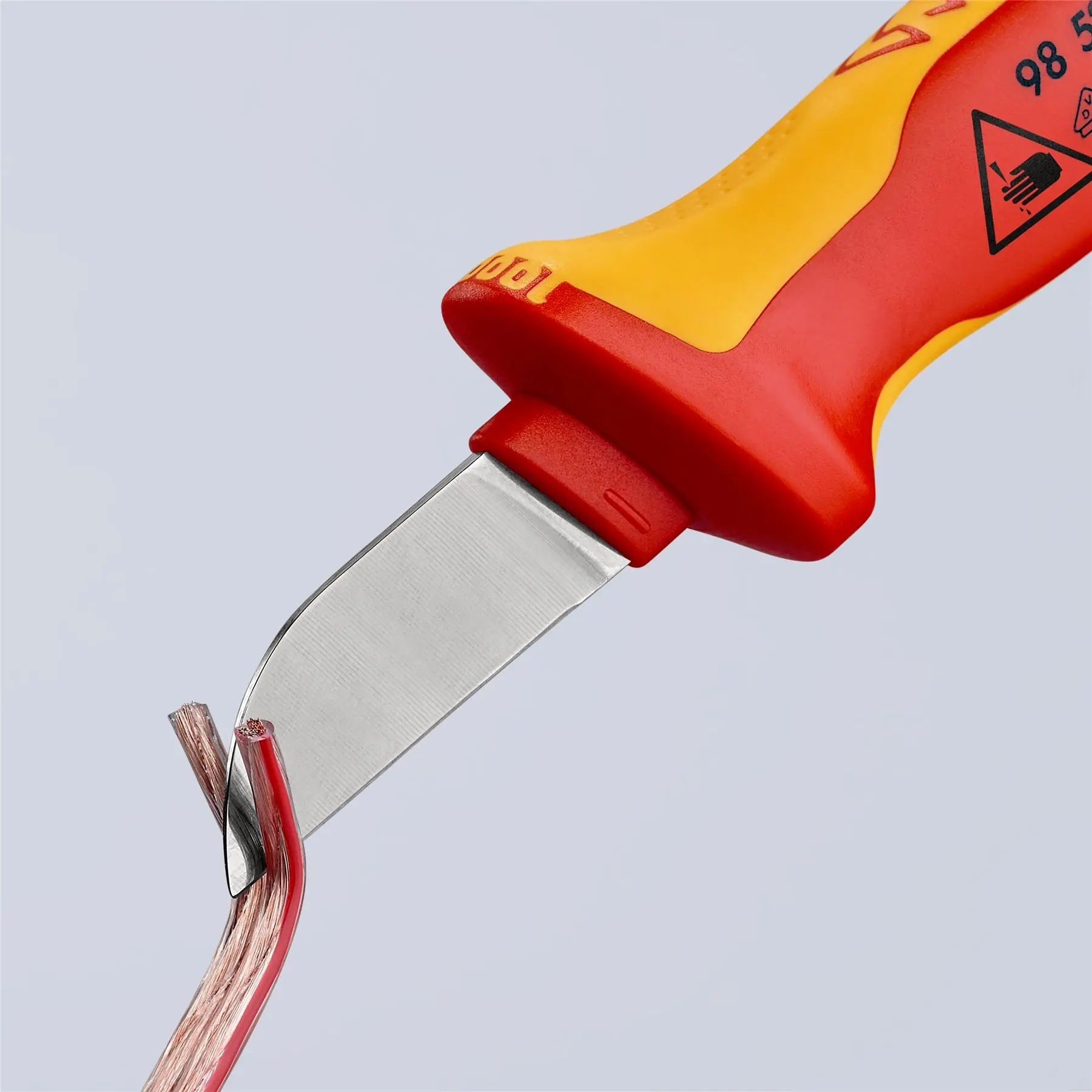 Knipex Cable Knife 190mm VDE Insulated 98 52 - Image 6