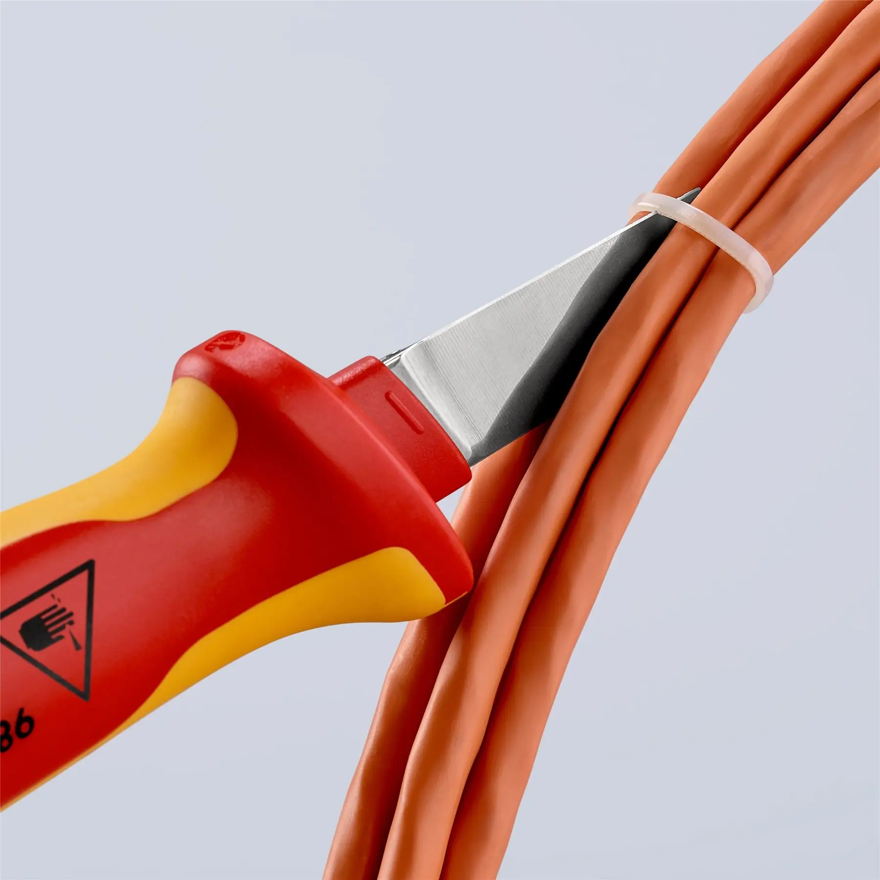 Knipex Cable Knife 190mm VDE Insulated 98 52 - Image 8
