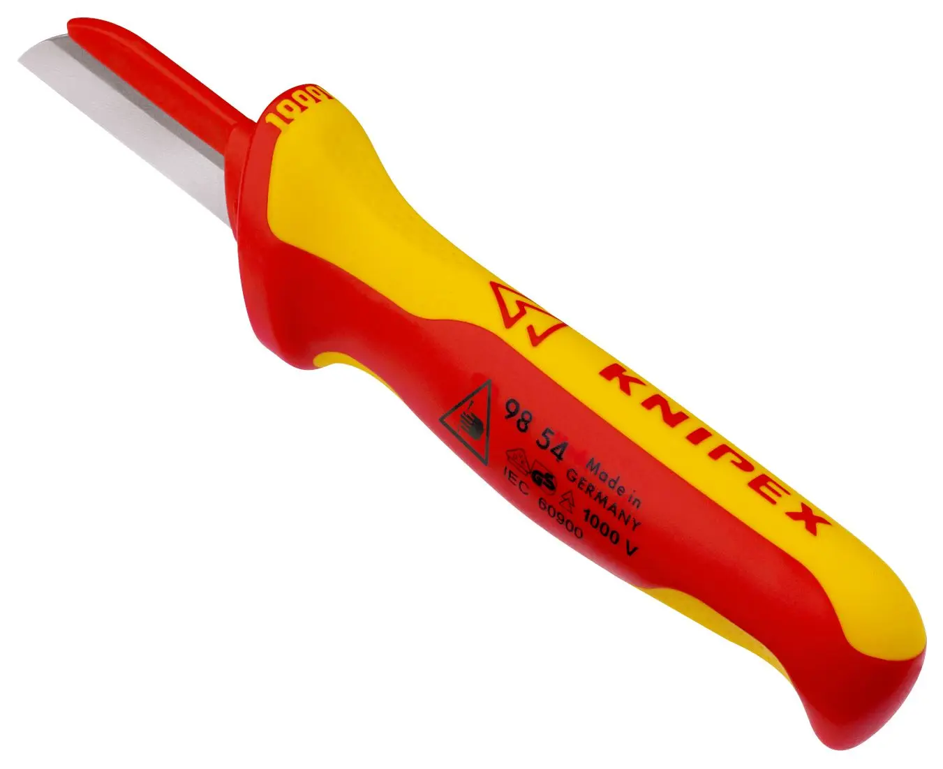 KNIPEX Cable Knife 190mm VDE Insulated Multi Component Handle 50mm Blade Length 98 54 SB - Image 2