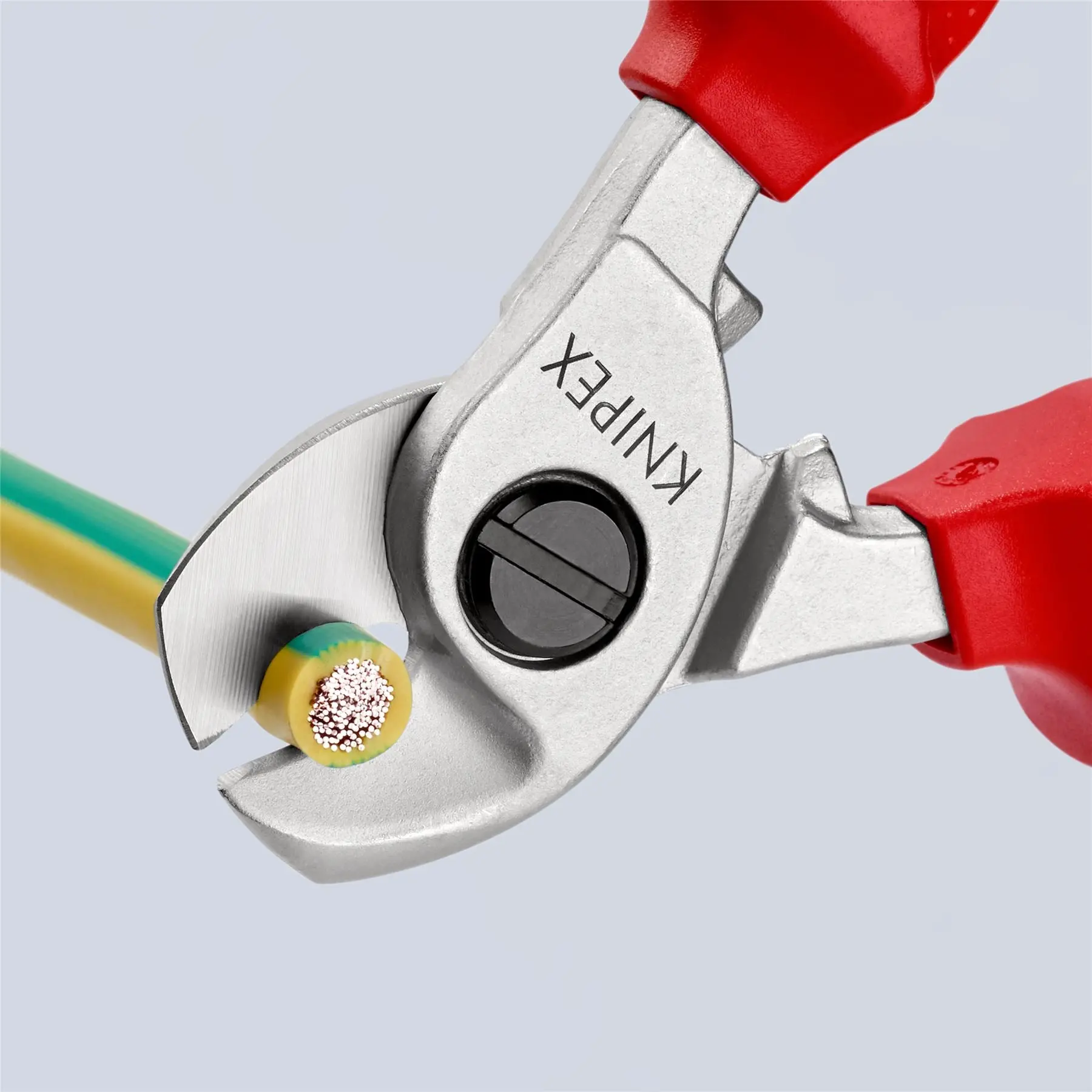 KNIPEX Cable Shears Cutting Pliers Cuts Cable up to 15mm Diameter 165mm VDE Insulated Multi Component Grips 95 16 165 - Image 5