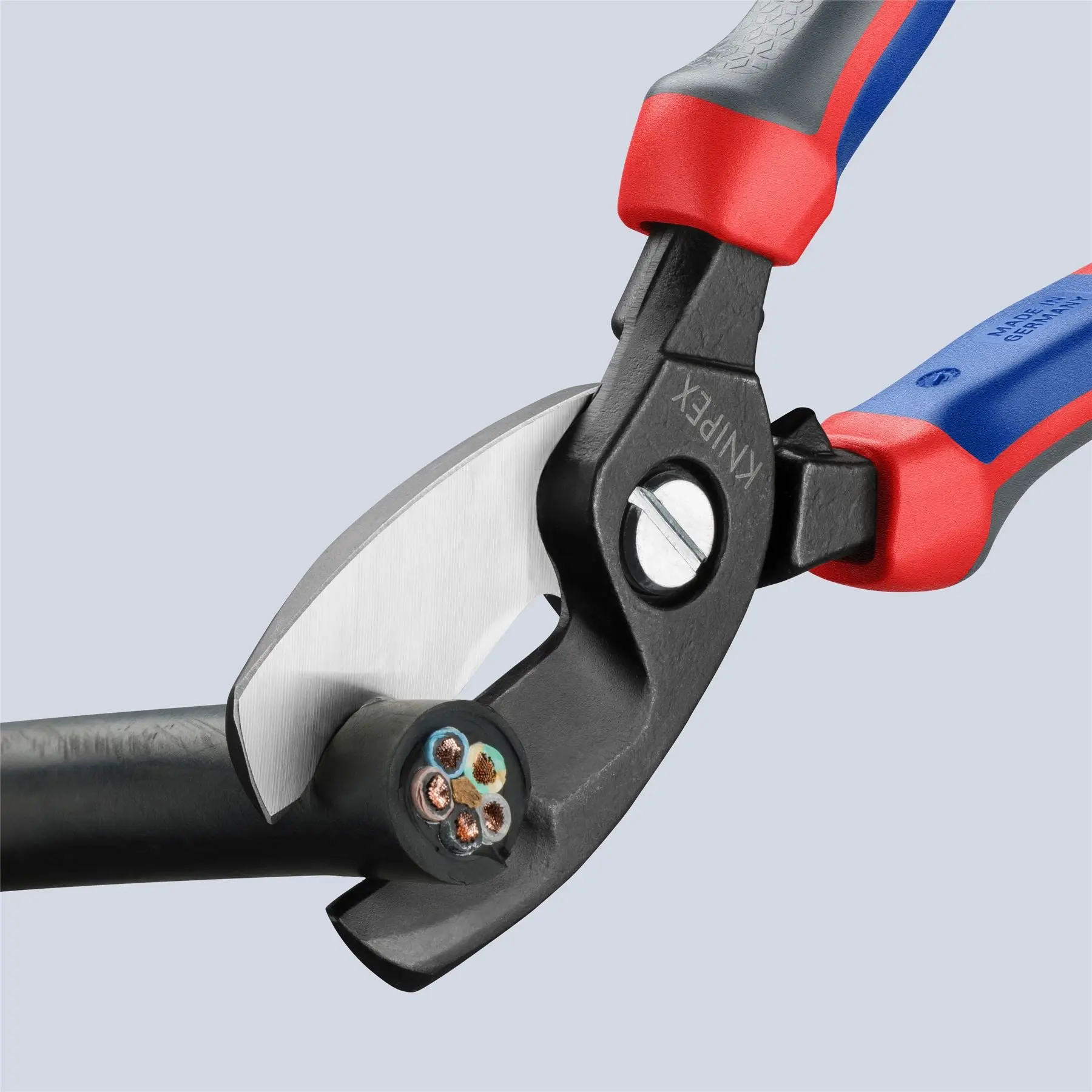 KNIPEX Cable Shears Twin Cutting Edge 200mm with Comfort Handles 95 12 200 - Image 5