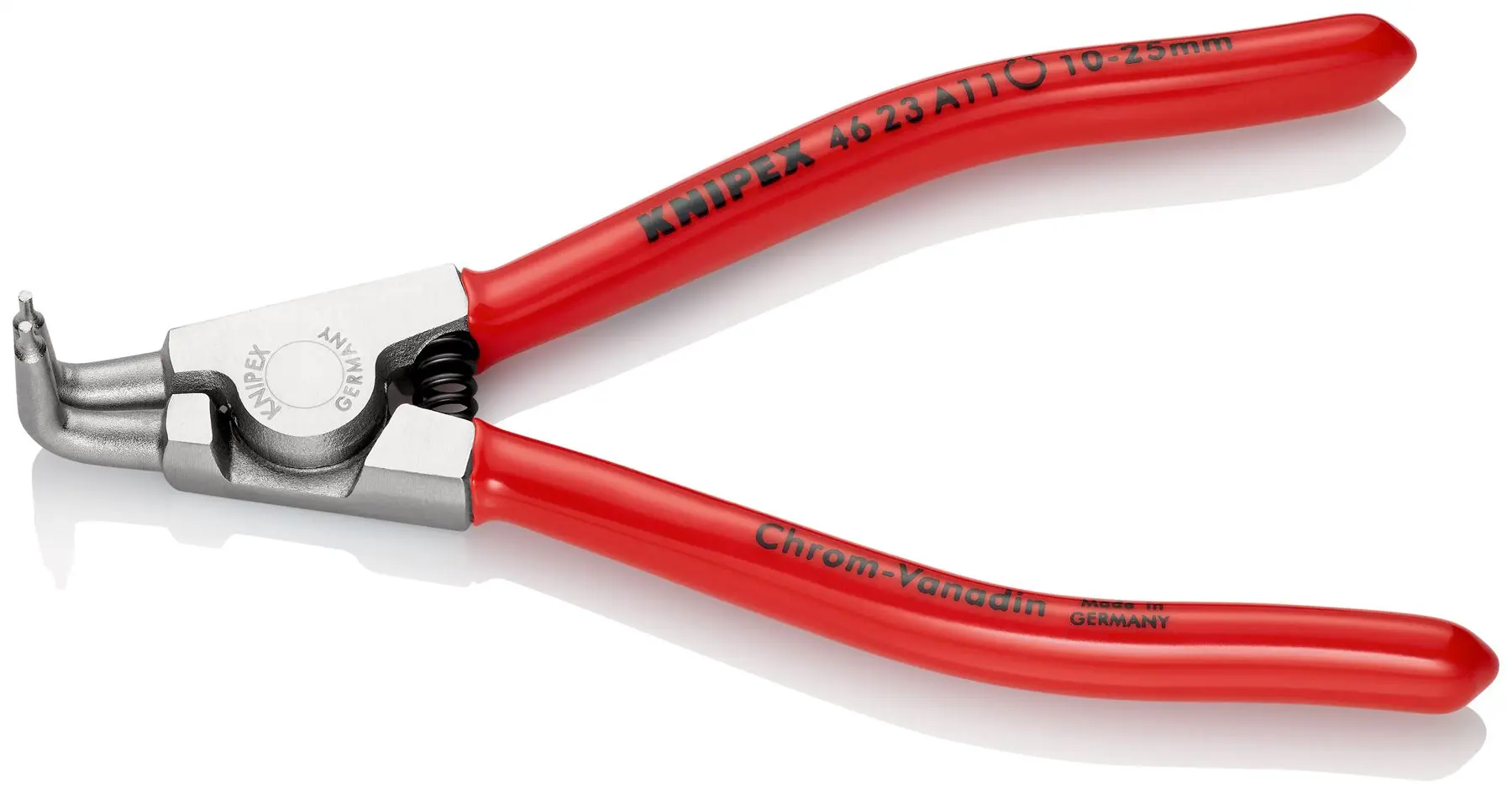 KNIPEX Circlip Pliers for External Circlips on Shafts 125mm 1.3mm Diameter Tips 46 23 A11