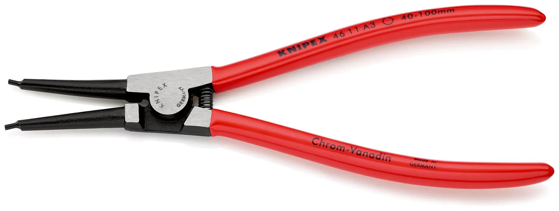 KNIPEX Circlip Pliers for External Circlips on Shafts 210mm 2.3mm Diameter Tips 46 11 A3 SB - Image 2