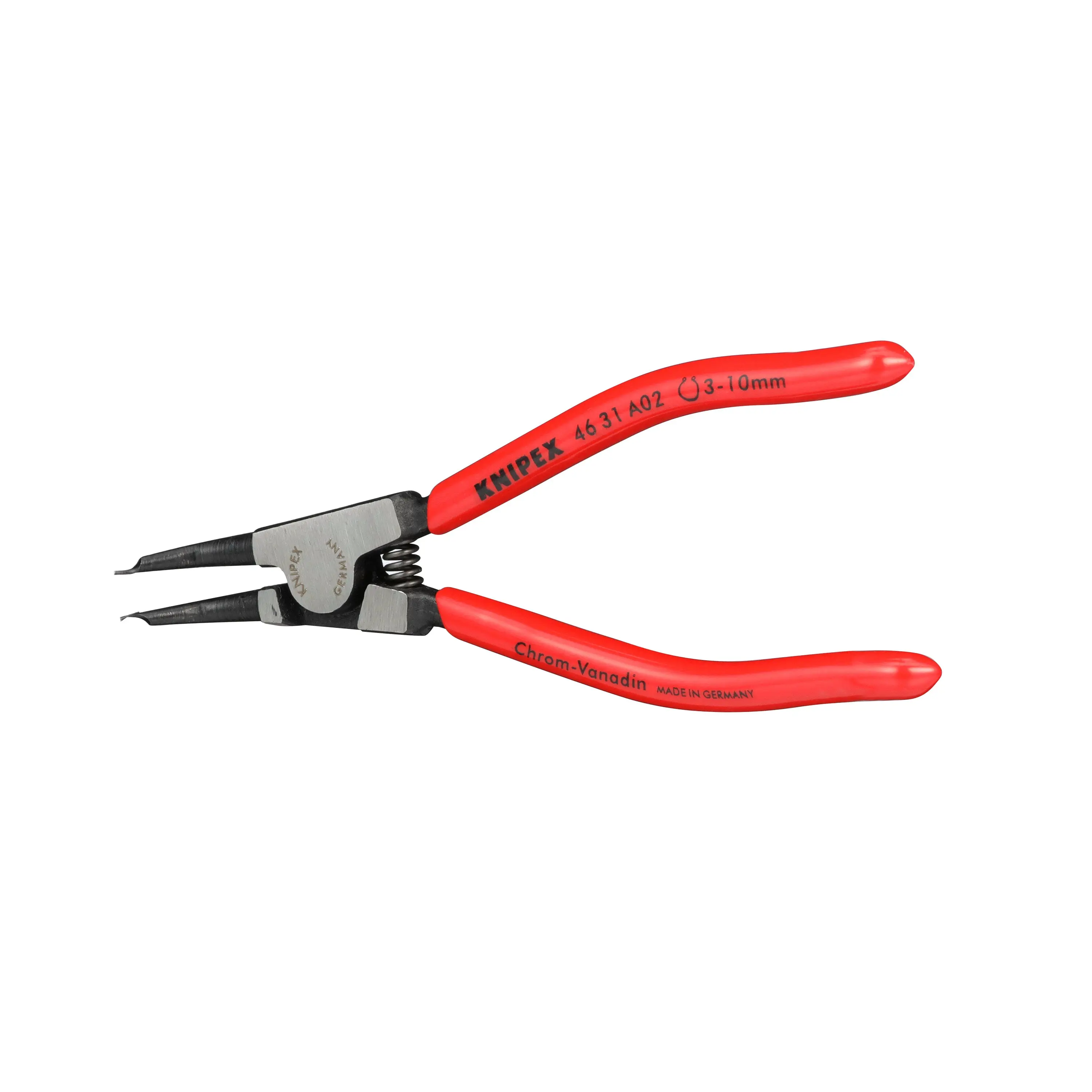 KNIPEX Circlip Pliers for External Circlips on Shafts 45° Angled 130mm 0.9mm Diameter Tips 46 31 A02 - Image 5
