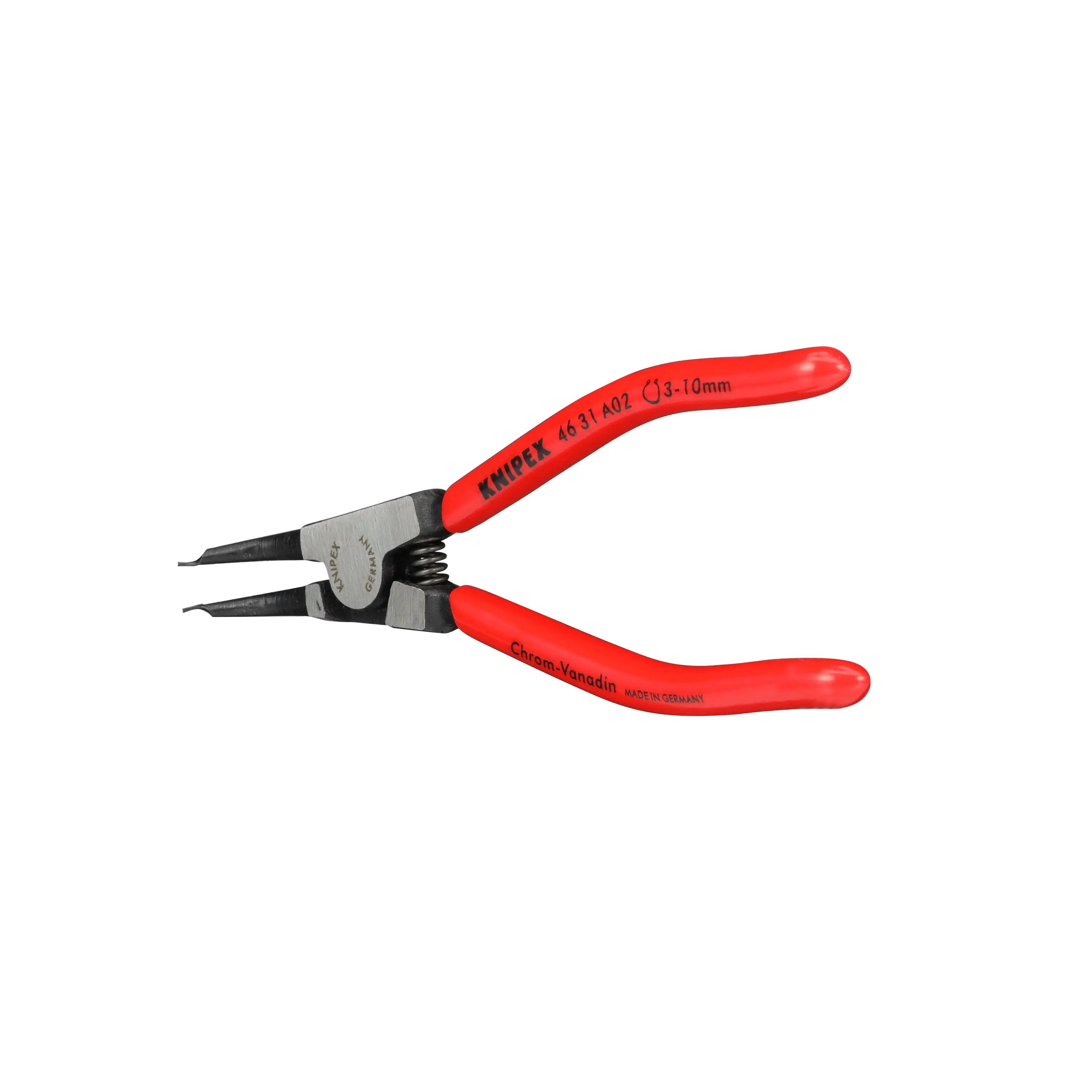 KNIPEX Circlip Pliers for External Circlips on Shafts 45° Angled 130mm 0.9mm Diameter Tips 46 31 A02 - Image 6