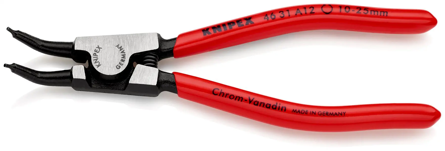 KNIPEX Circlip Pliers for External Circlips on Shafts 45° Angled 130mm 1.3mm Diameter Tips 46 31 A12 - Image 2
