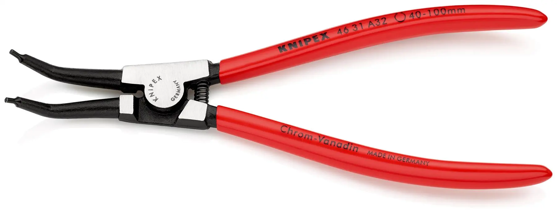 KNIPEX Circlip Pliers for External Circlips on Shafts 45° Angled 210mm 2.3mm Diameter Tips 46 31 A32 - Image 2