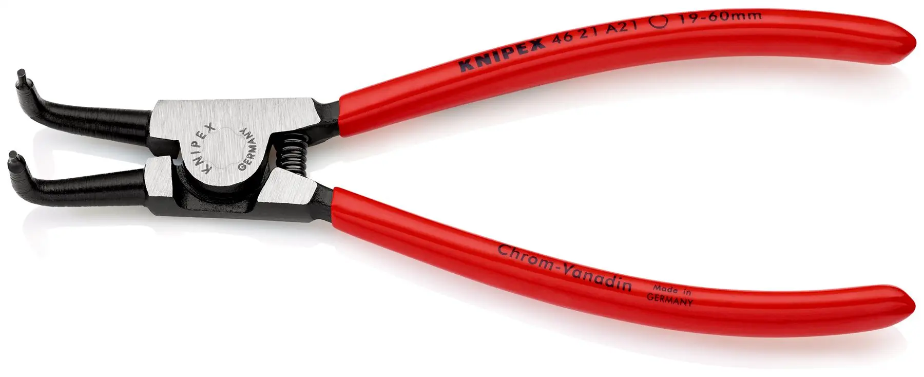 KNIPEX Circlip Pliers for External Circlips on Shafts 90° Angled 170mm 1.8mm Diameter Tips 46 21 A21 - Image 2