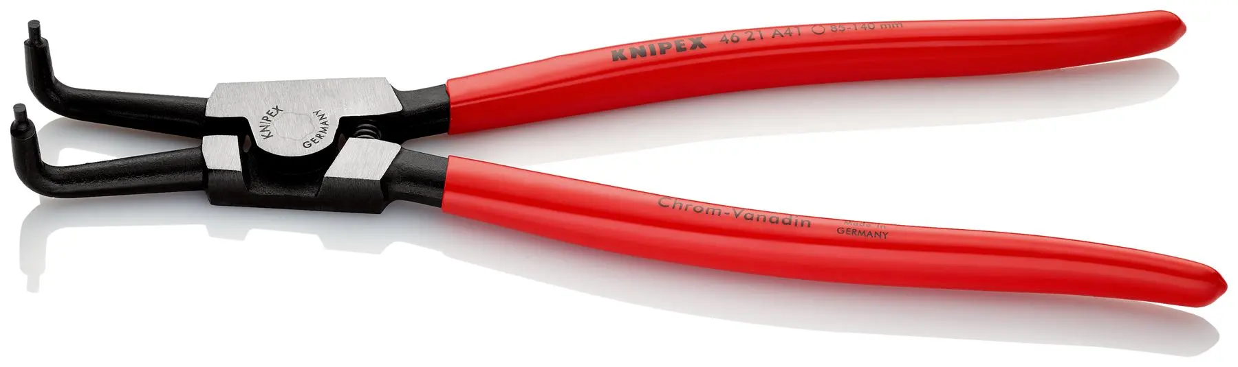 KNIPEX Circlip Pliers for External Circlips on Shafts 90° Angled 300mm 3.2mm Diameter Tips 46 21 A41 - Image 2