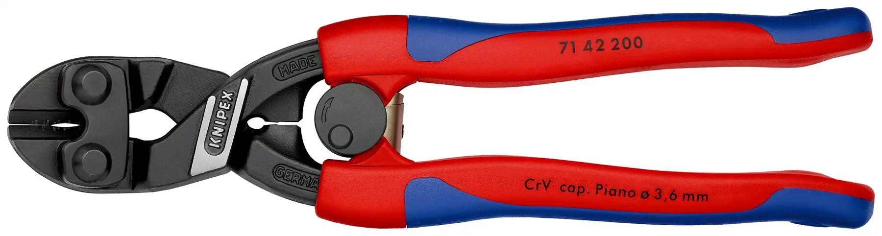 Knipex Cobolt Compact Bolt Cutters Cutting Pliers 200mm Multi Component Grips 71 42 200 - Image 3