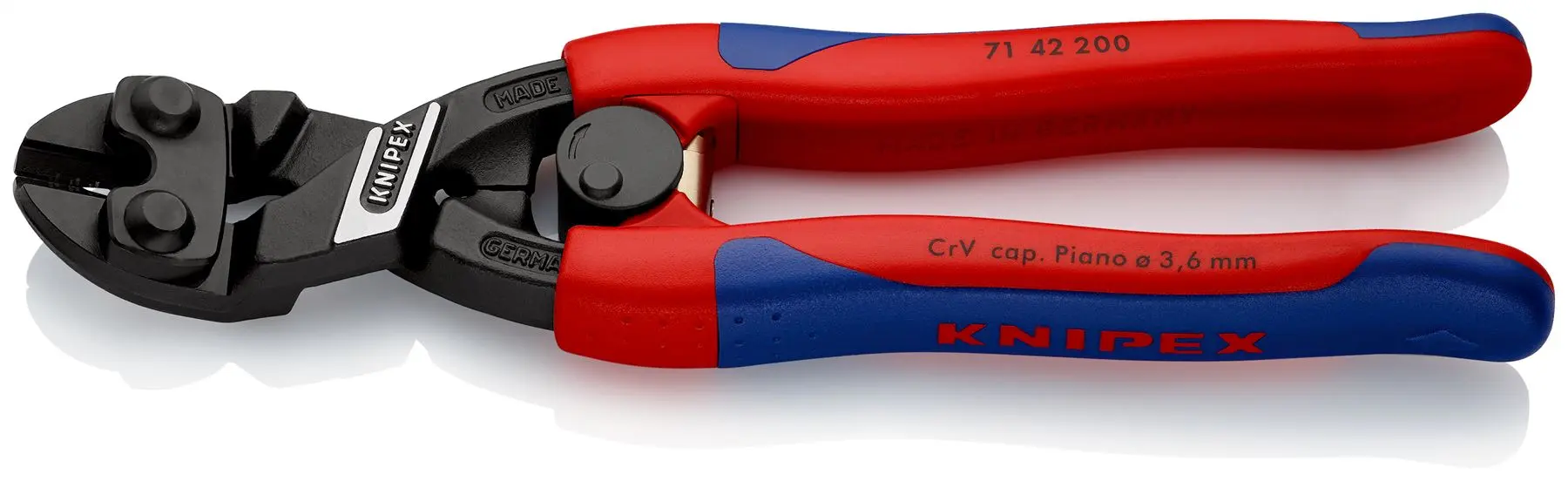 Knipex Cobolt Compact Bolt Cutters Cutting Pliers 200mm Multi Component Grips 71 42 200 - Image 7