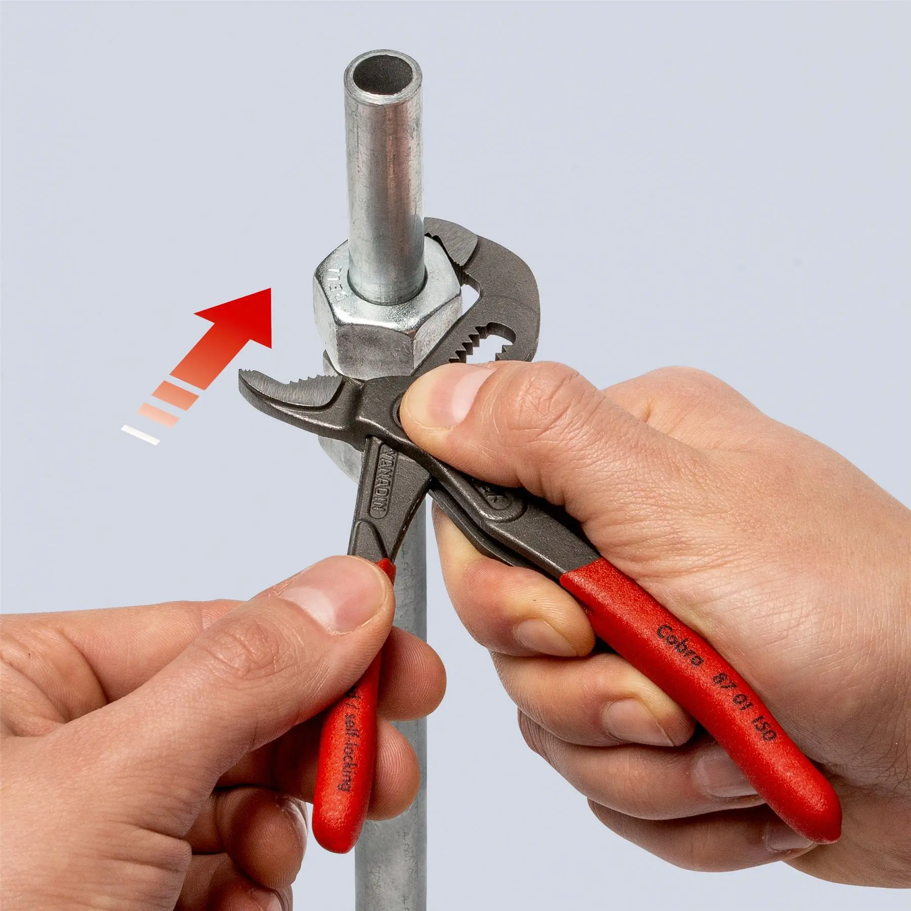 KNIPEX Cobra High Tech Water Pump Pliers 150mm Plastic Coated Handles Non Slip 87 01 150 SB - Image 3