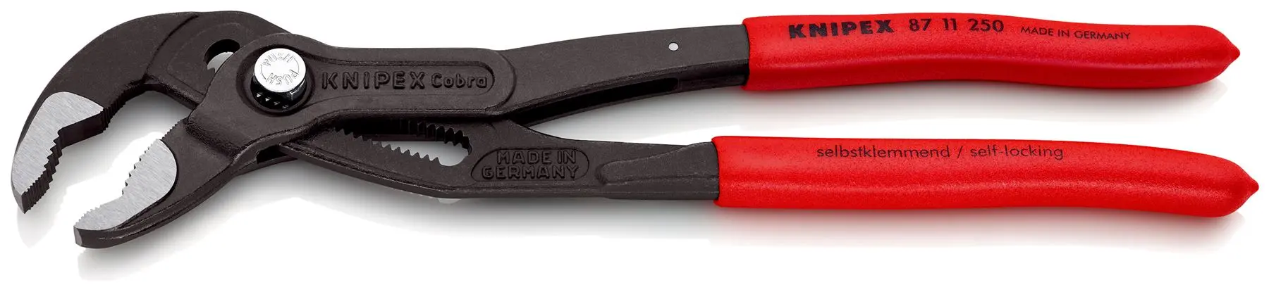 KNIPEX Cobra…matic Water Pump Pliers Automatic Adjustment 250mm Plastic Coated Handles Non Slip 87 11 250 SB - Image 2