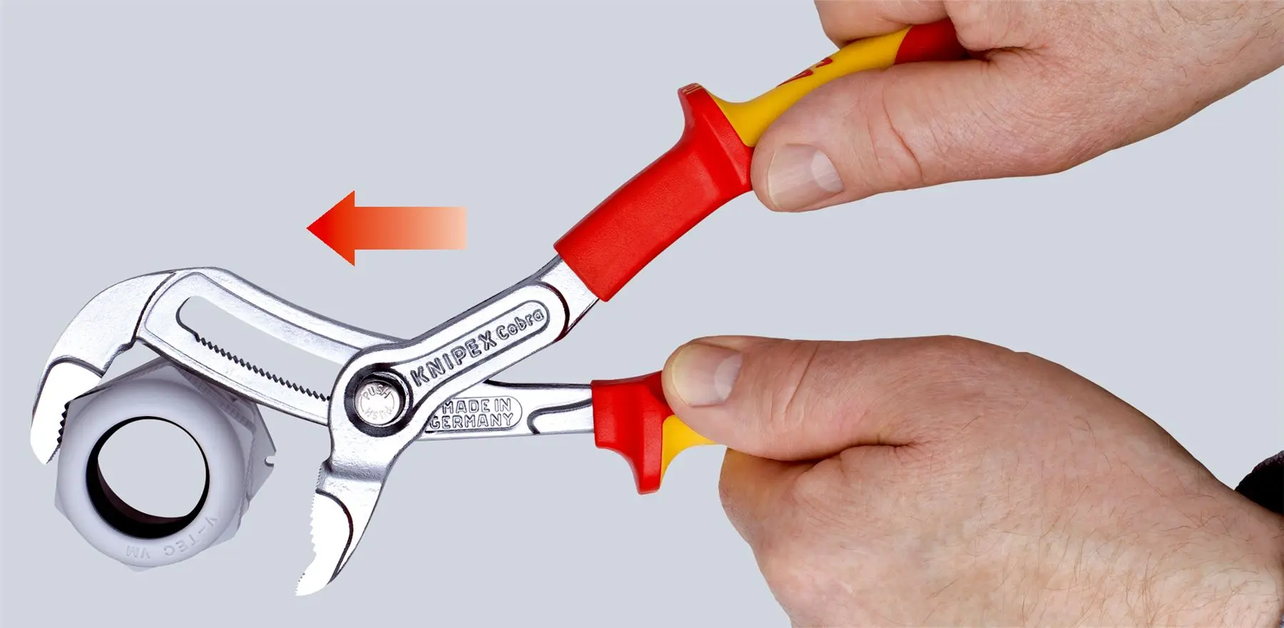 KNIPEX Cobra QuickSet High Tech Water Pump Pliers 250mm Chrome VDE Multi Component Grips 87 26 250 SB - Image 4