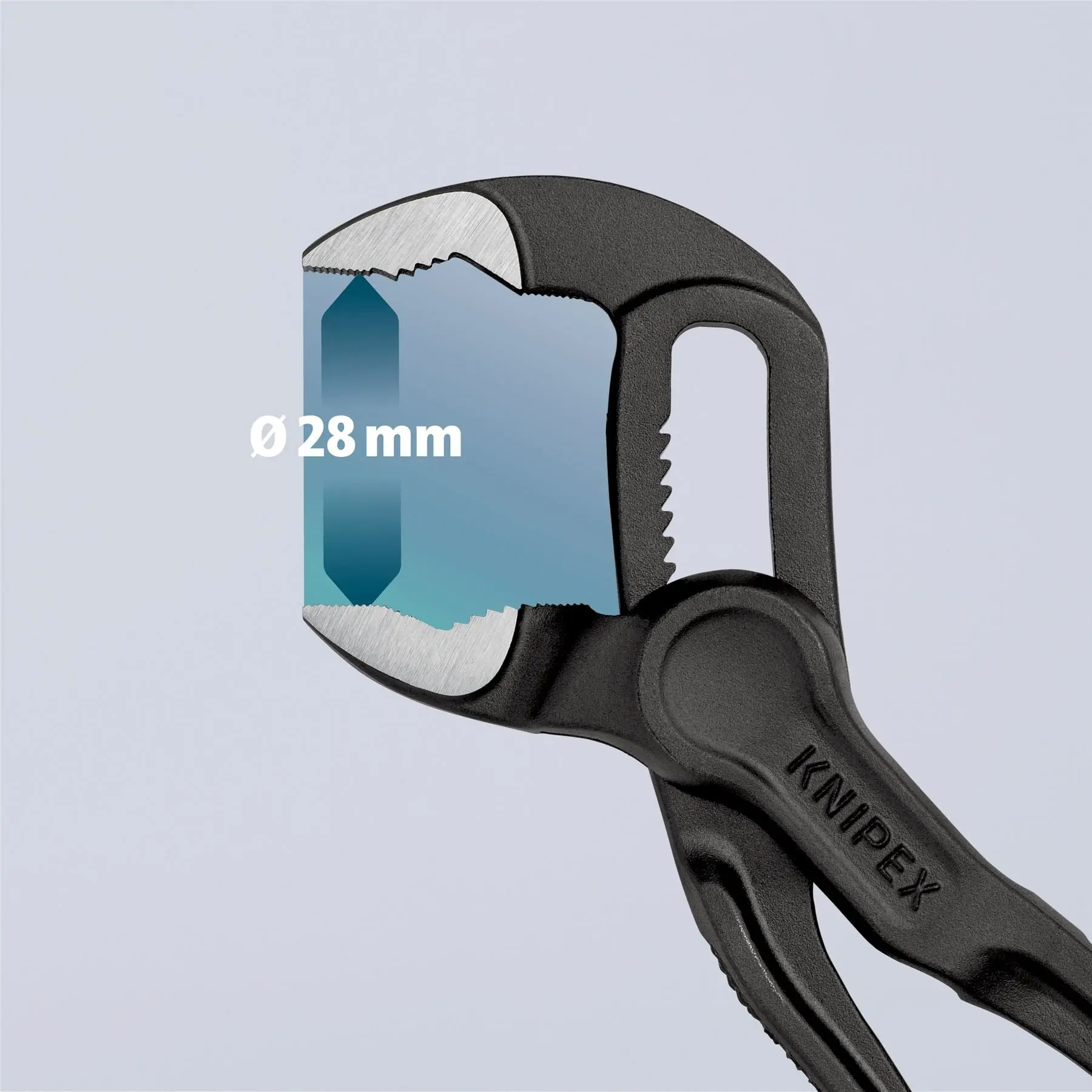 KNIPEX Cobra XS 100mm Pipe Wrench and Water Pump Pliers Ø 28 mm Capacity 87 00 100 - Image 12