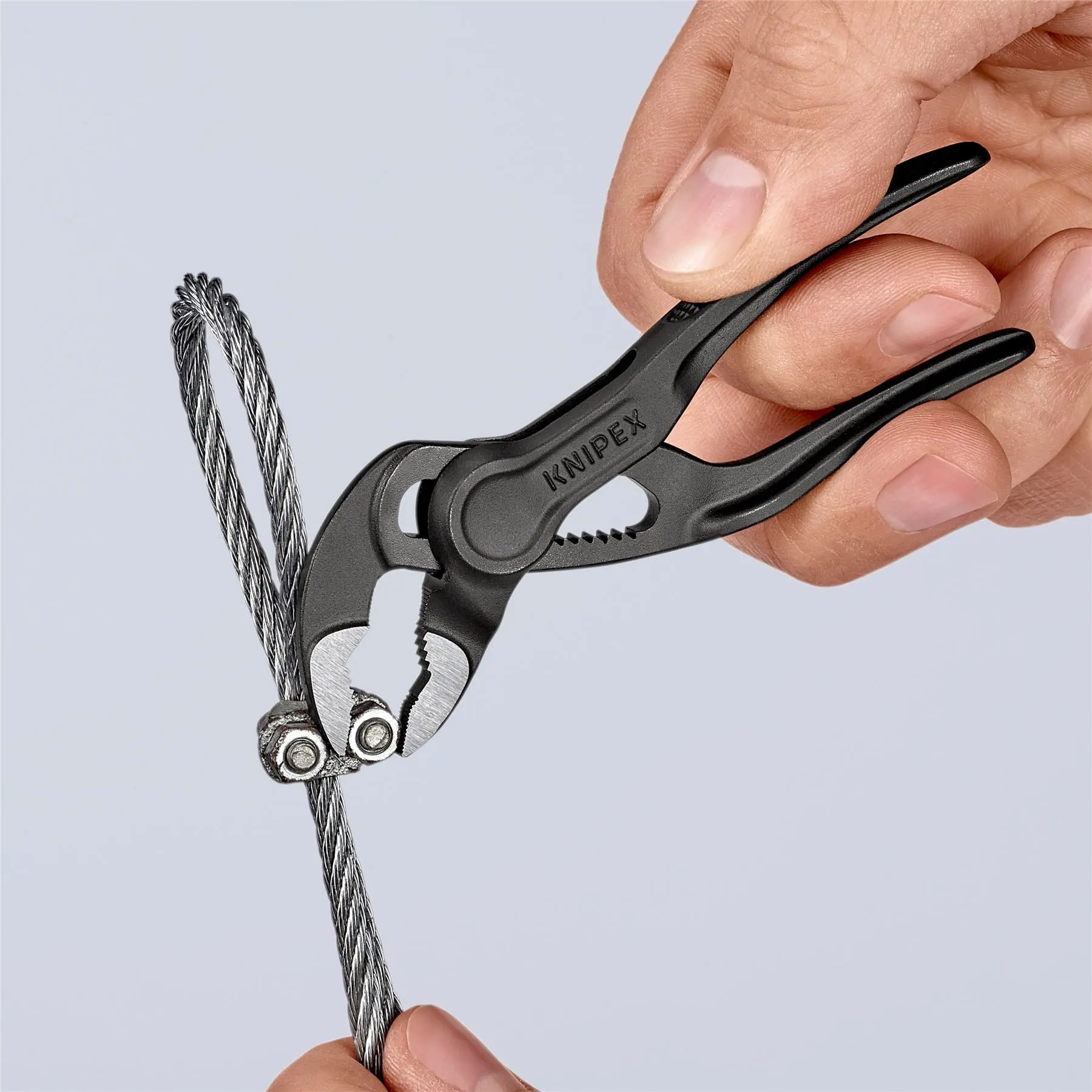KNIPEX Cobra XS 100mm Pipe Wrench and Water Pump Pliers Ø 28 mm Capacity 87 00 100 - Image 7