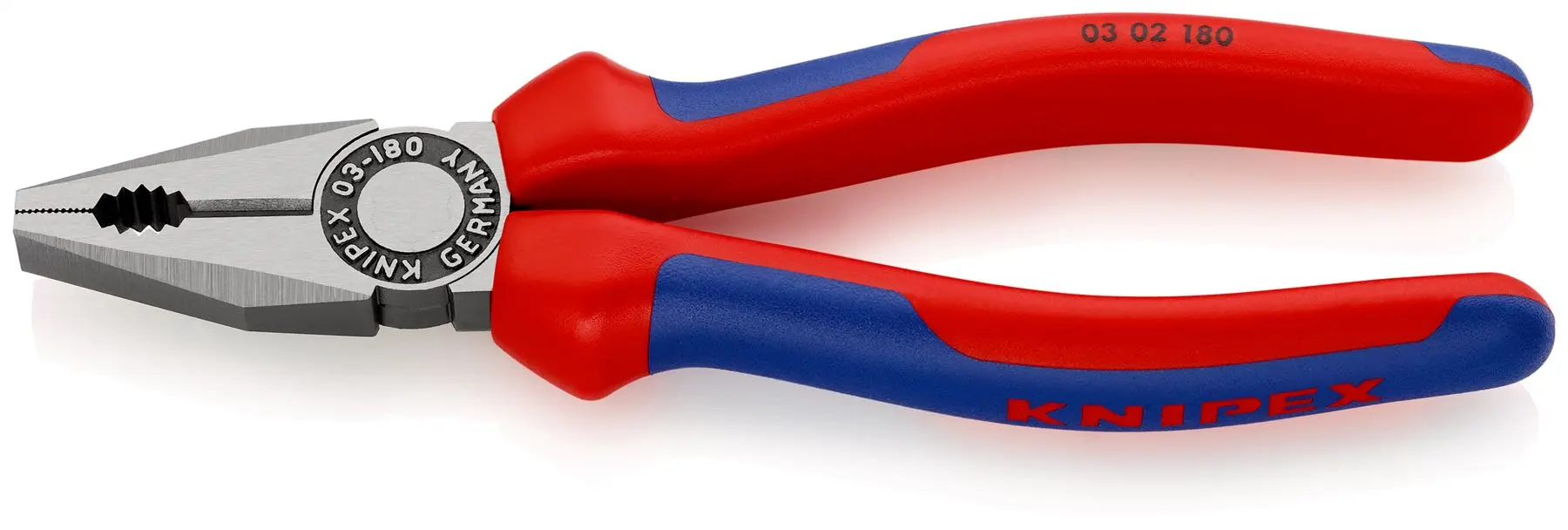 KNIPEX Combination Pliers 180mm Multi Component Grips 03 02 180 SB