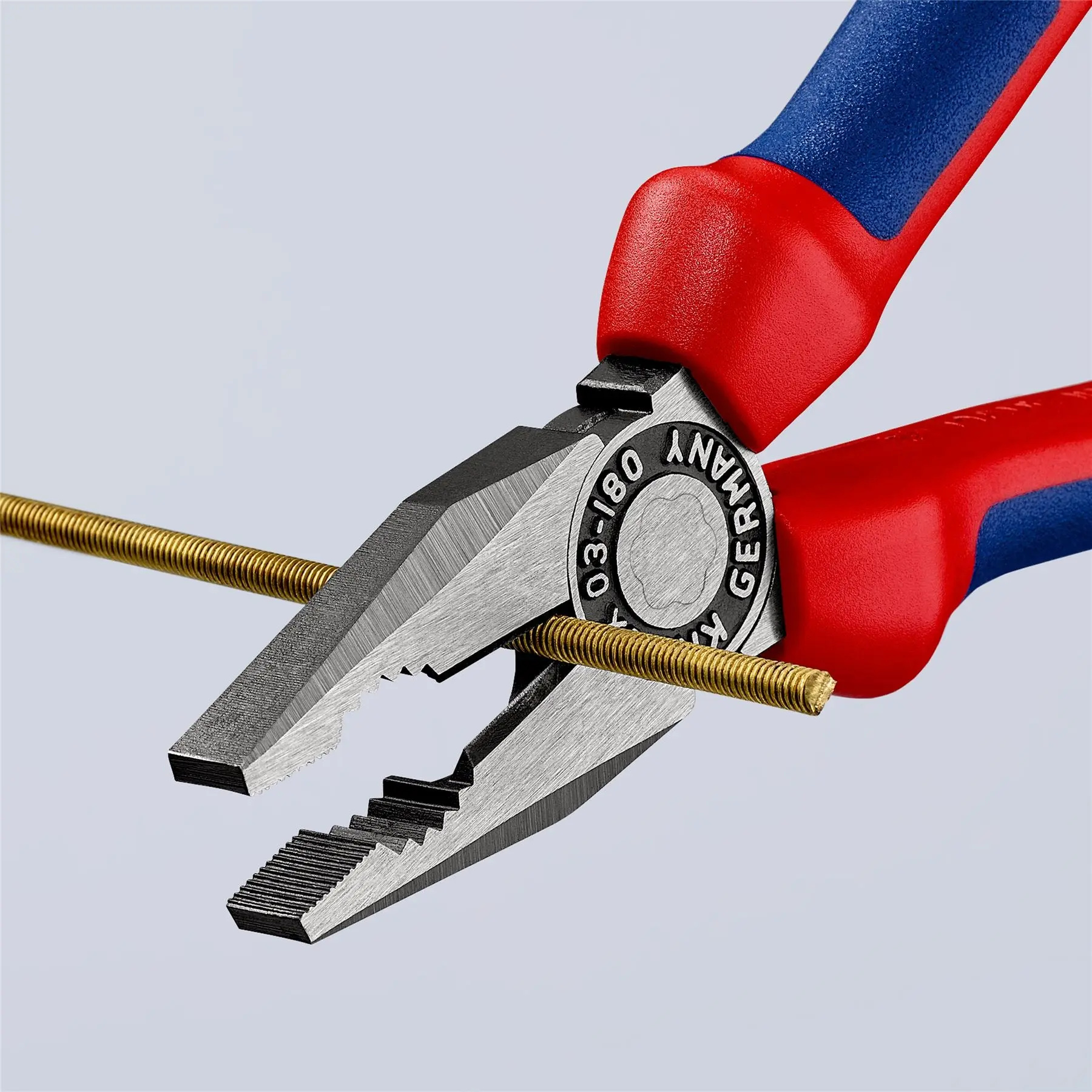 KNIPEX Combination Pliers 180mm Multi Component Grips 03 02 180 SB - Image 8