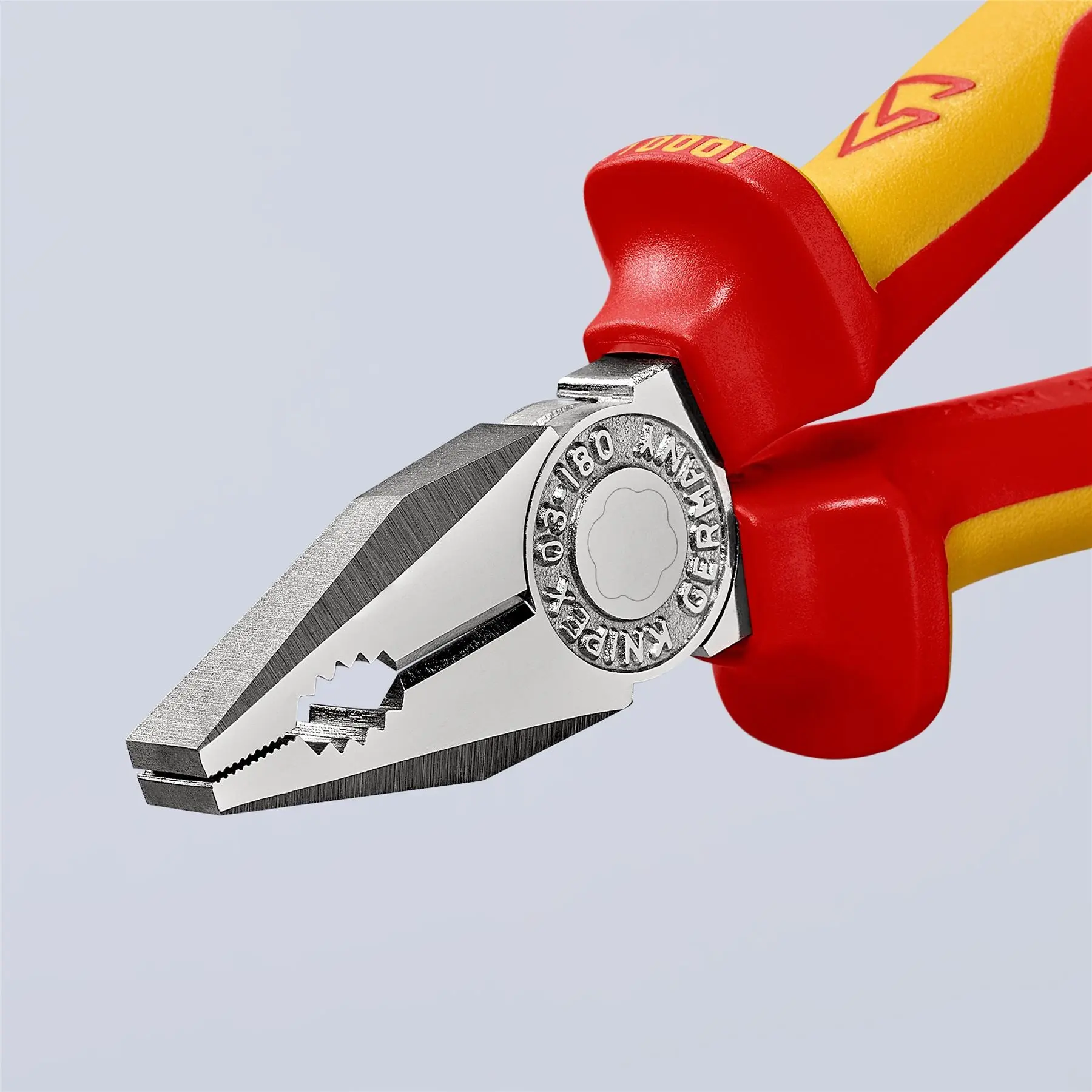 KNIPEX Combination Pliers 180mm VDE Chrome Multi Component Grips 03 06 180 SB - Image 10