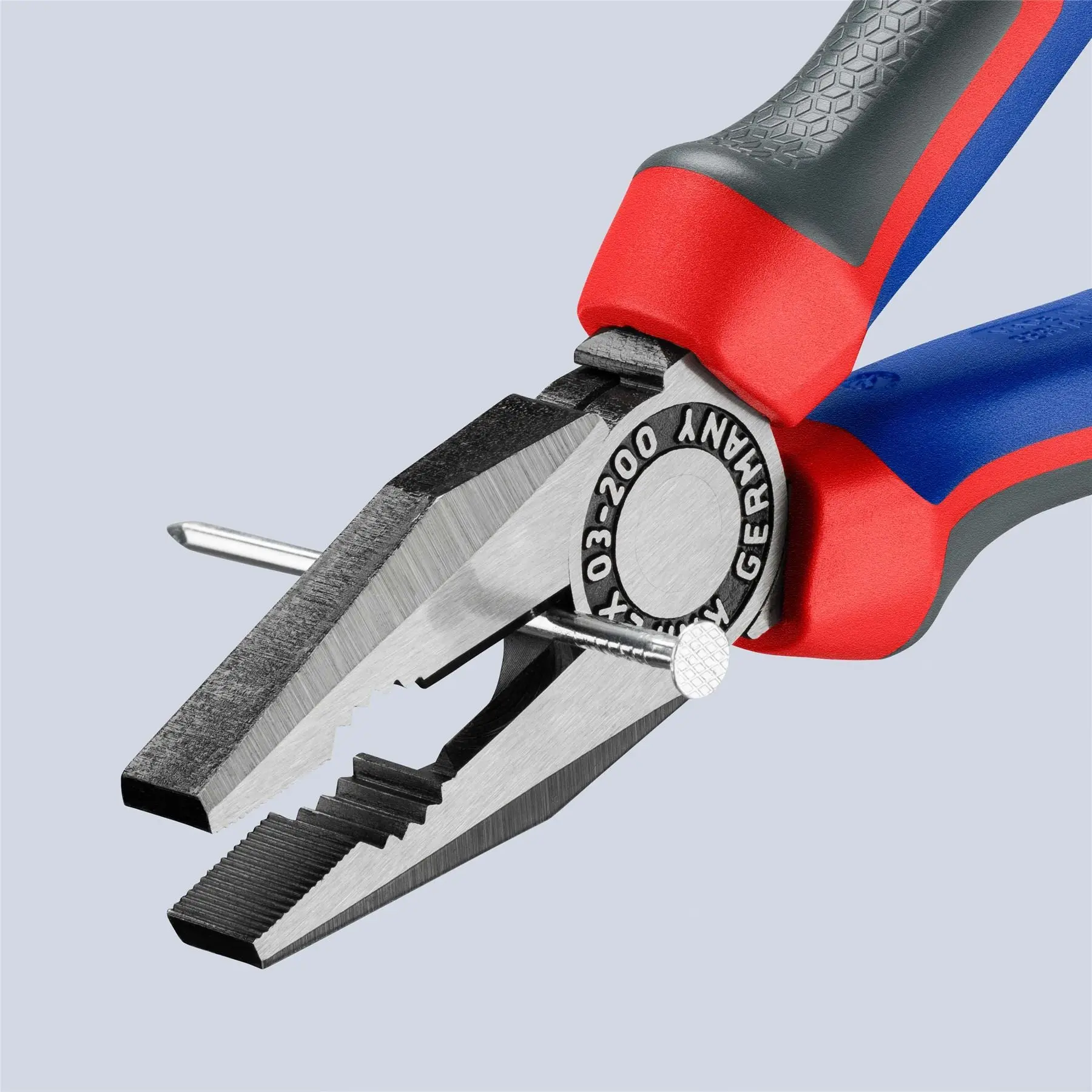 KNIPEX Combination Pliers 200mm with Comfort Handles 03 02 200 SB - Image 2