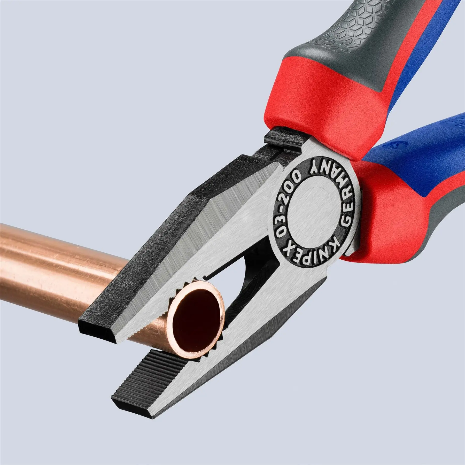 KNIPEX Combination Pliers 200mm with Comfort Handles 03 02 200 SB - Image 3