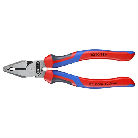 KNIPEX Combination Pliers High Leverage 180mm with Comfort Handles 02 02 180 - Image 8