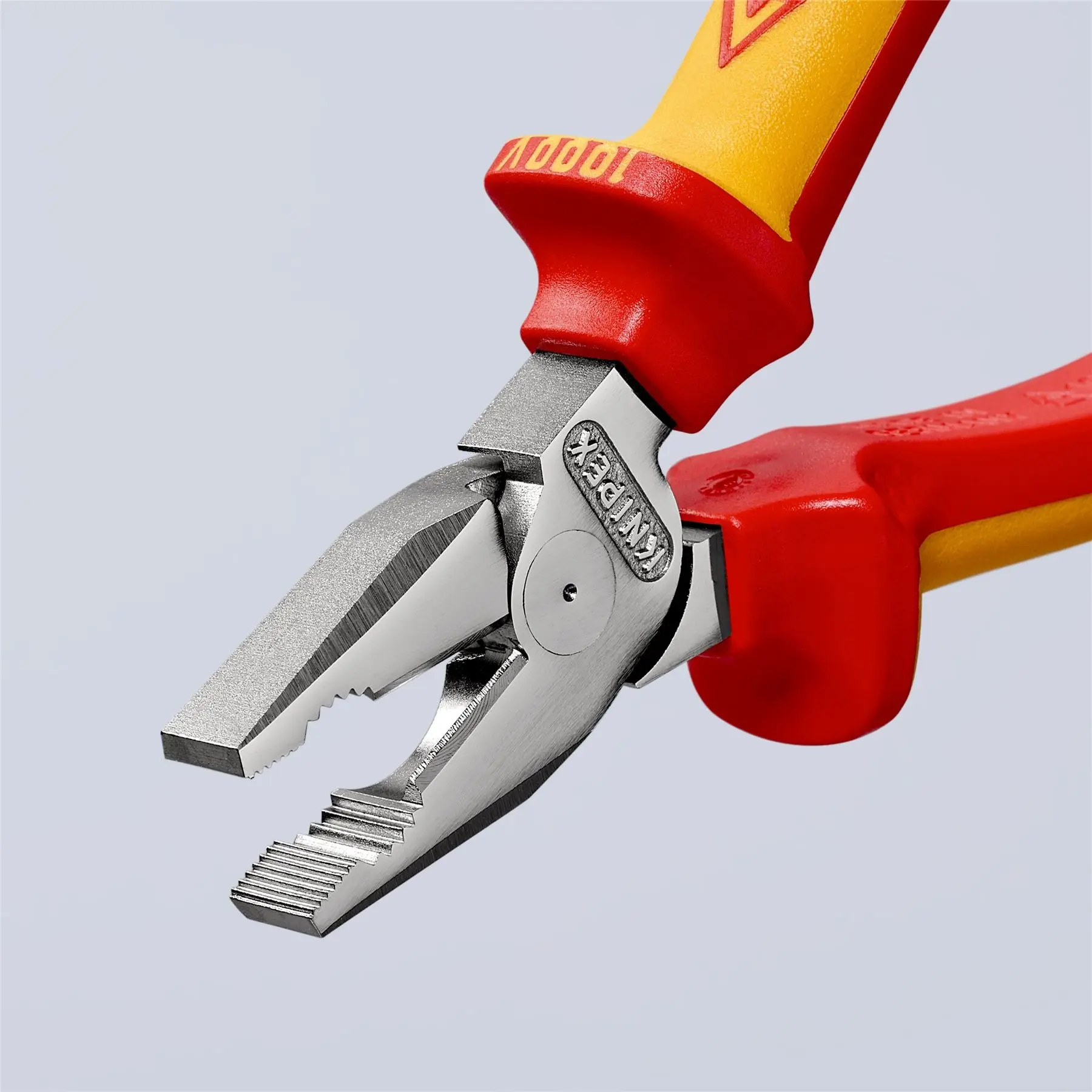 KNIPEX Combination Pliers High Leverage 200mm VDE Multi Component Grips 02 06 200 SB - Image 2