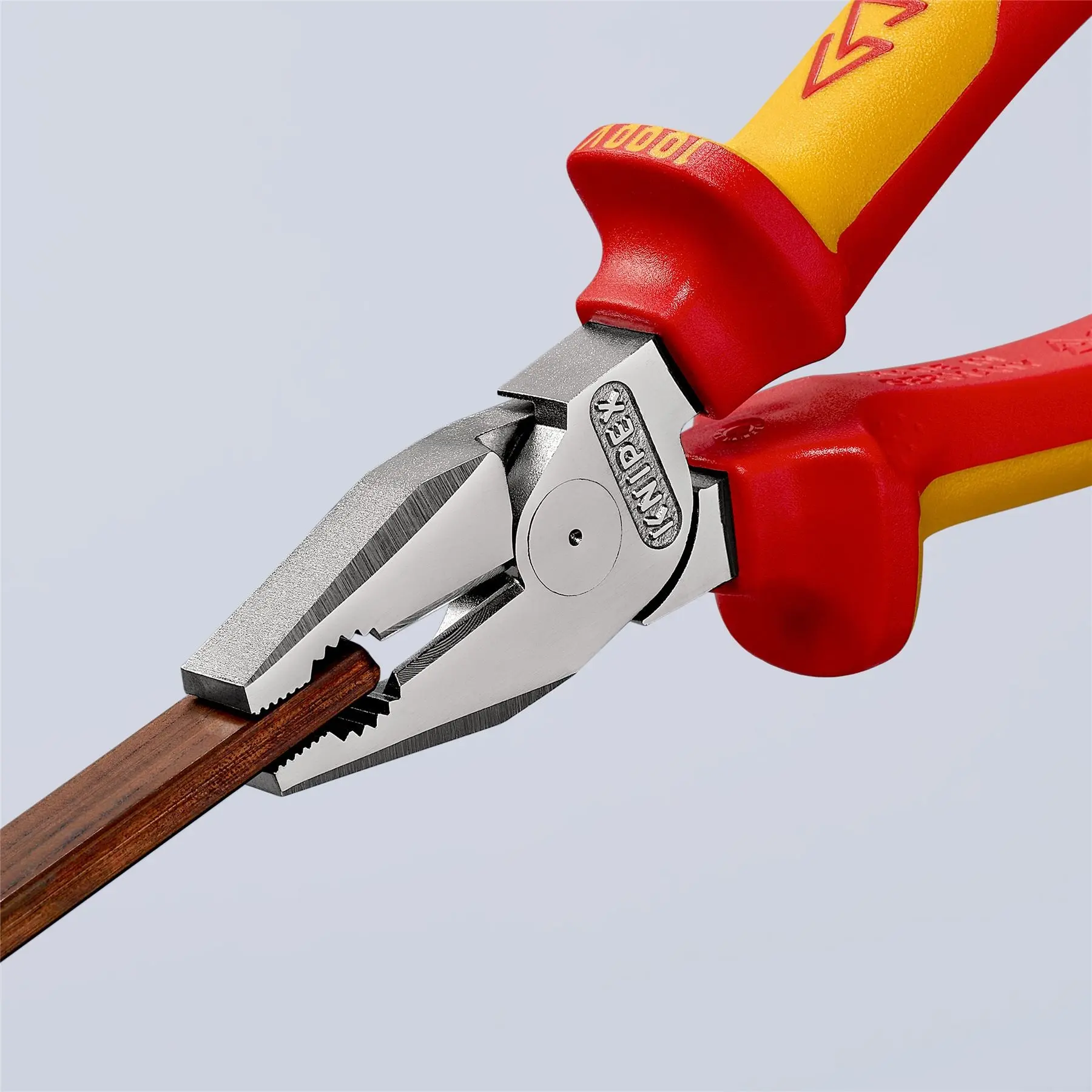 KNIPEX Combination Pliers High Leverage 200mm VDE Multi Component Grips 02 06 200 SB - Image 8