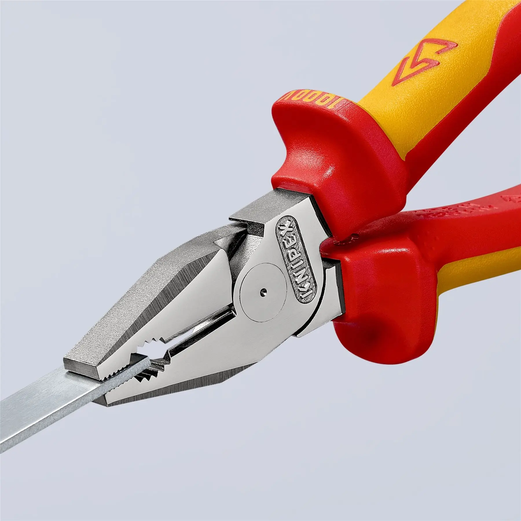 KNIPEX Combination Pliers High Leverage 200mm VDE Multi Component Grips 02 06 200 SB - Image 9