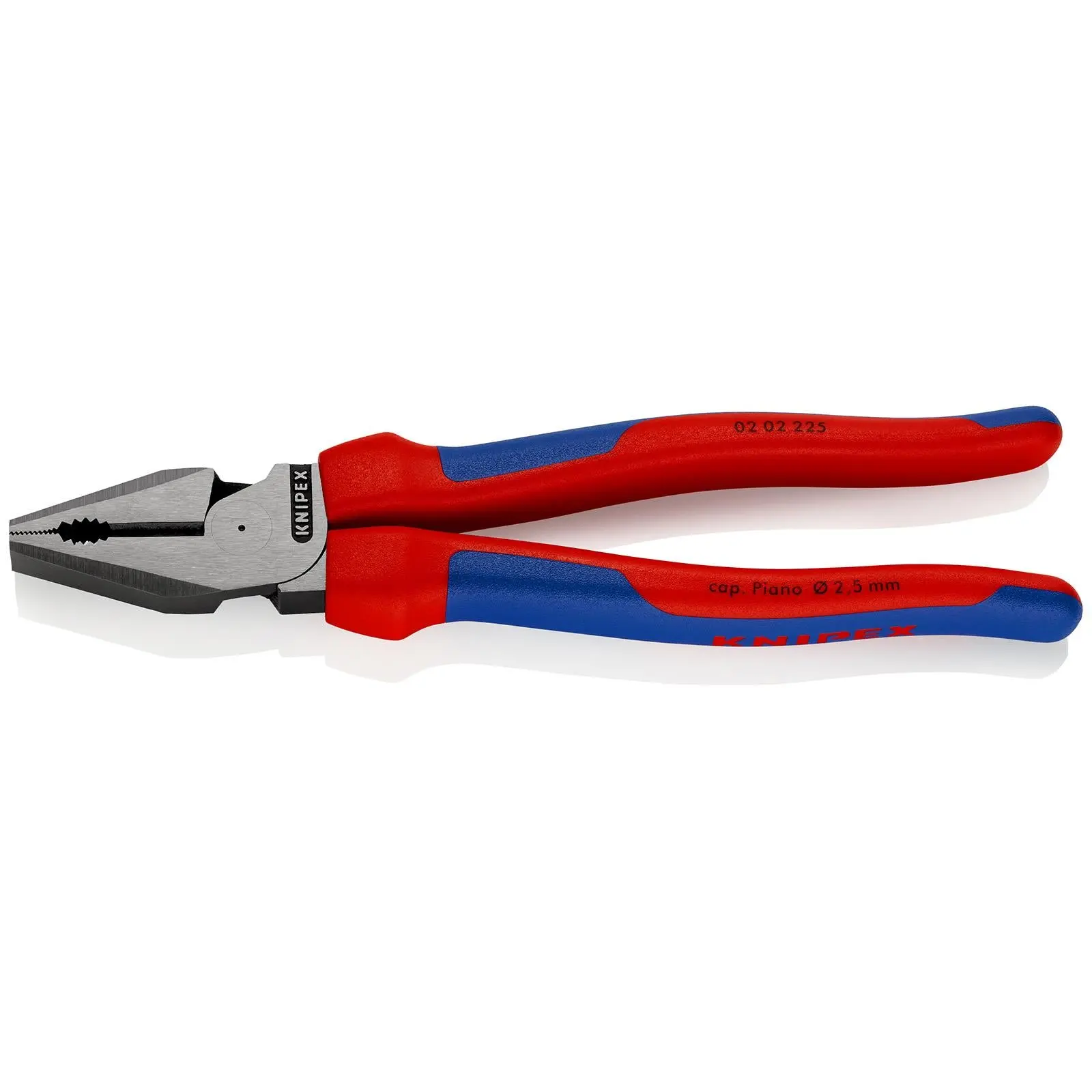 KNIPEX Combination Pliers High Leverage 225mm with Comfort Handles 02 02 225 - Image 4