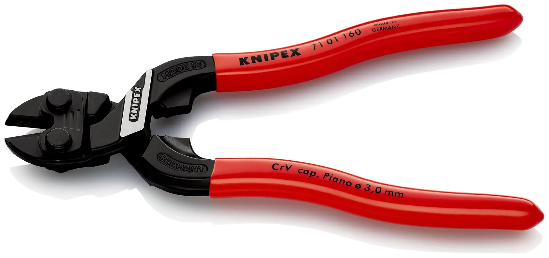 KNIPEX Compact Bolt Cutters CoBolt S Cutting Pliers 160mm Plastic Coated Handles 71 01 160 SB - Image 3
