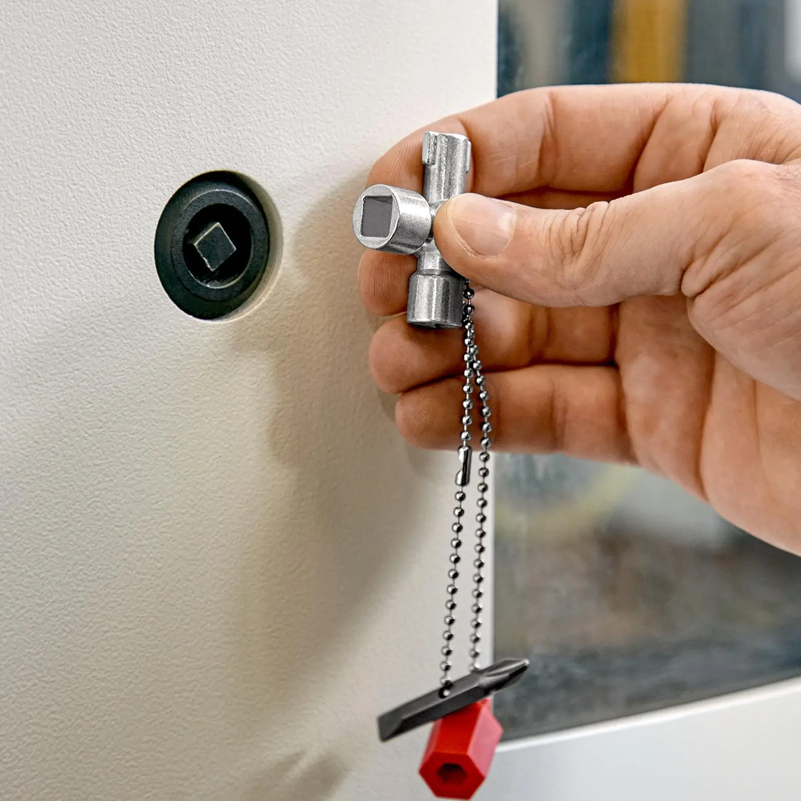 KNIPEX Control Cabinet Key for All Standard Cabinets and Shut Off Systems 00 11 02 - Image 8