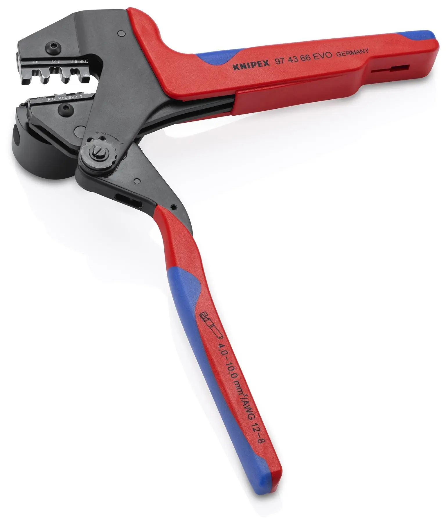 KNIPEX Crimp System Pliers for MC4 EVO 2 Solar Connectors Crimping 97 43 66 EVO - Image 2