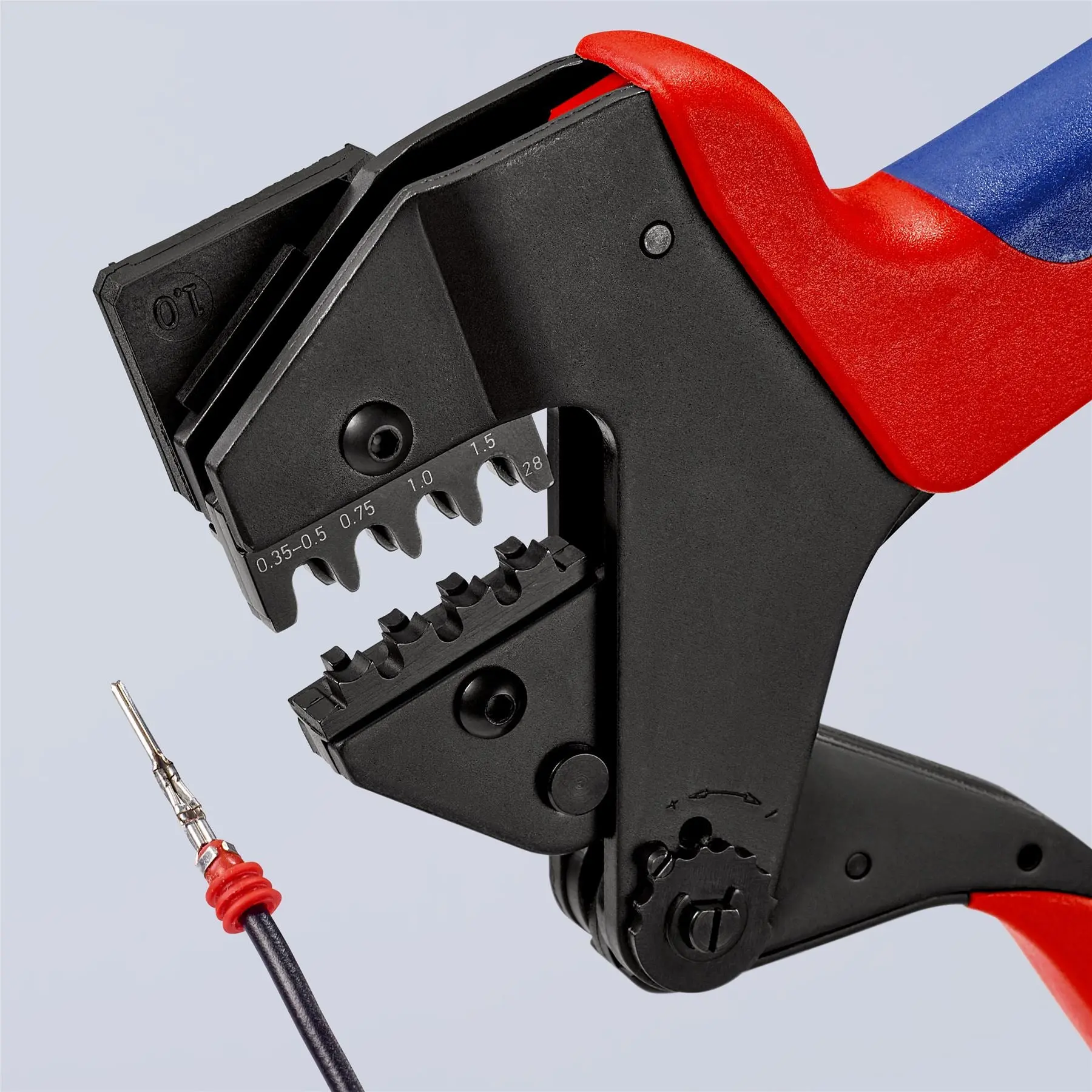 KNIPEX Crimp System Pliers in Plastic Case with Foam Insert without Crimping Dies 200mm 97 43 200 - Image 11