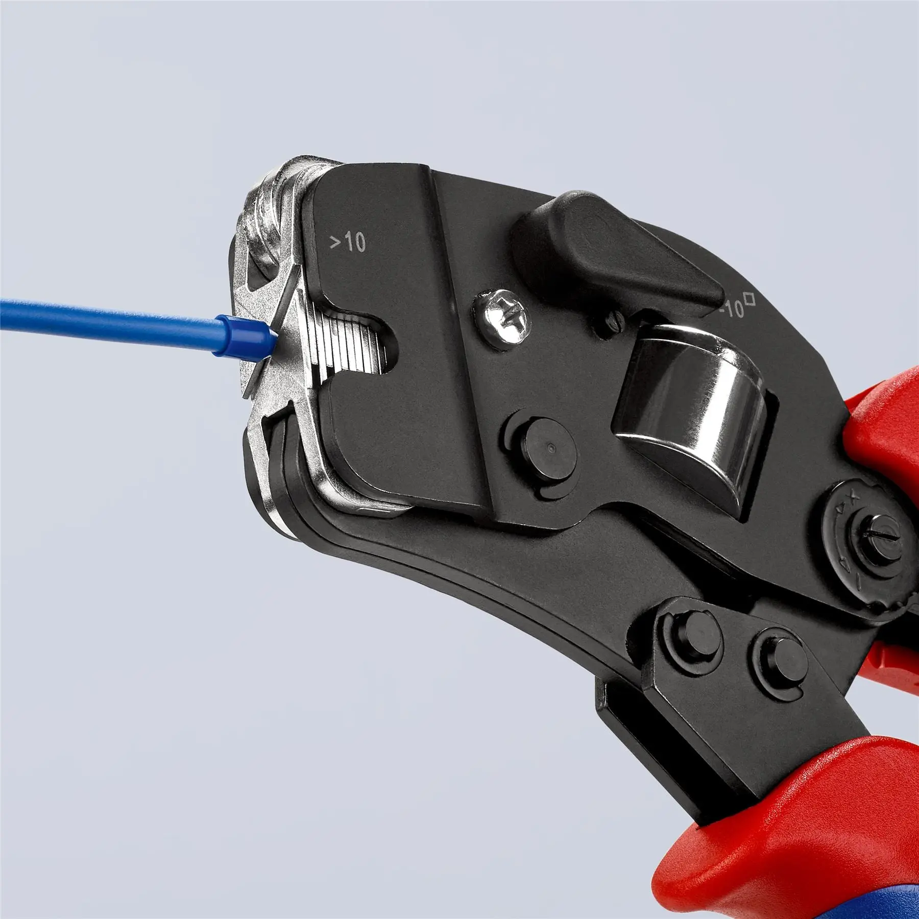 Knipex Crimping Pliers Self Adjusting for Wire Ferrules with Front Loading Multi Component Grips 97 53 09 - Image 2