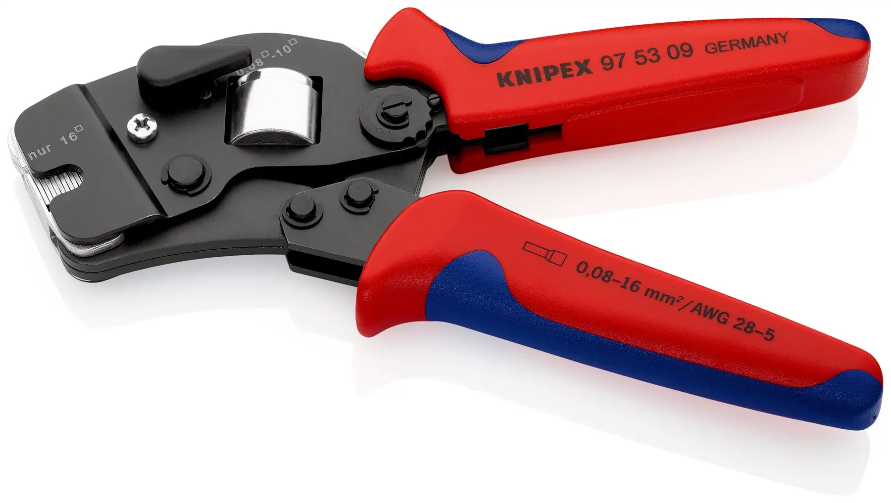 Knipex Crimping Pliers Self Adjusting for Wire Ferrules with Front Loading Multi Component Grips 97 53 09 - Image 6