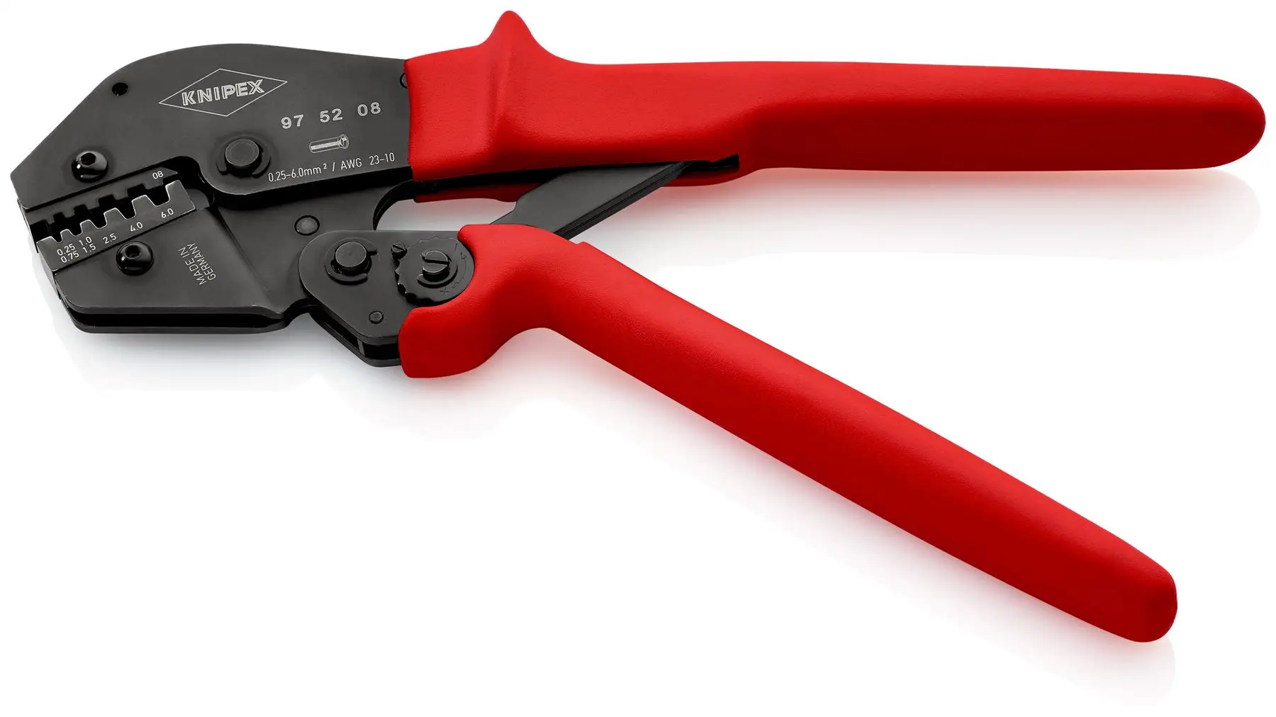 KNIPEX Crimping Pliers Two Hand Operation for Solder Free Electrical Connections 250mm 97 52 08 - Image 2