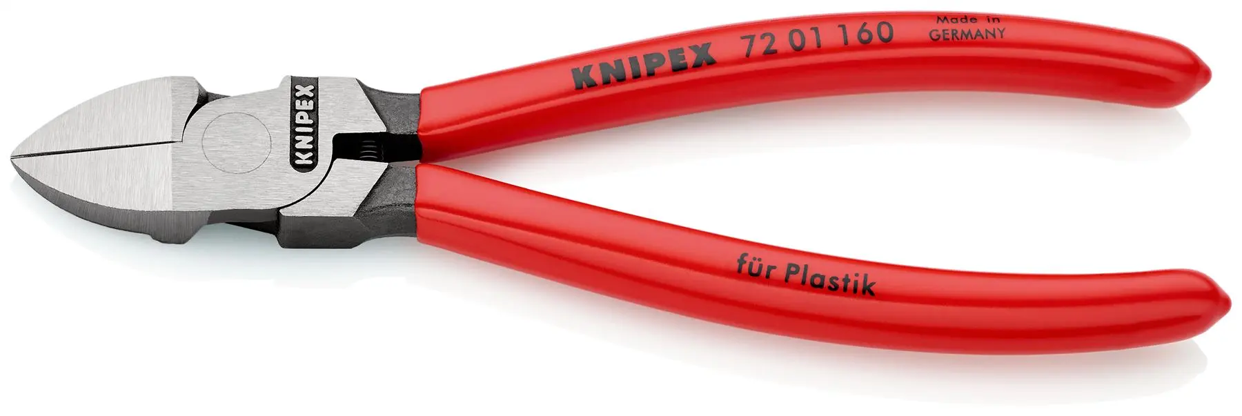 Knipex Cutting Pliers 160mm Diagonal Cutters for Plastics 72 01 160