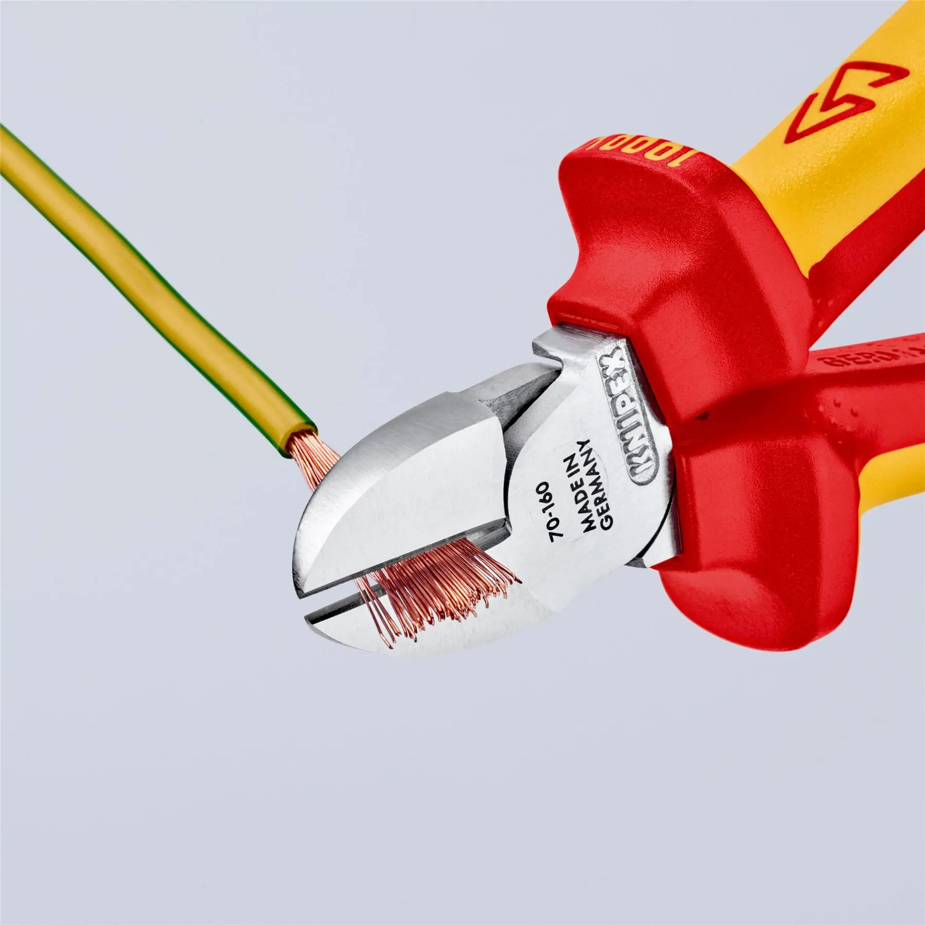 KNIPEX Diagonal Cutting Pliers Side Cutters 160mm VDE Multi Component Grips Tether Point 70 06 160 T BK - Image 3